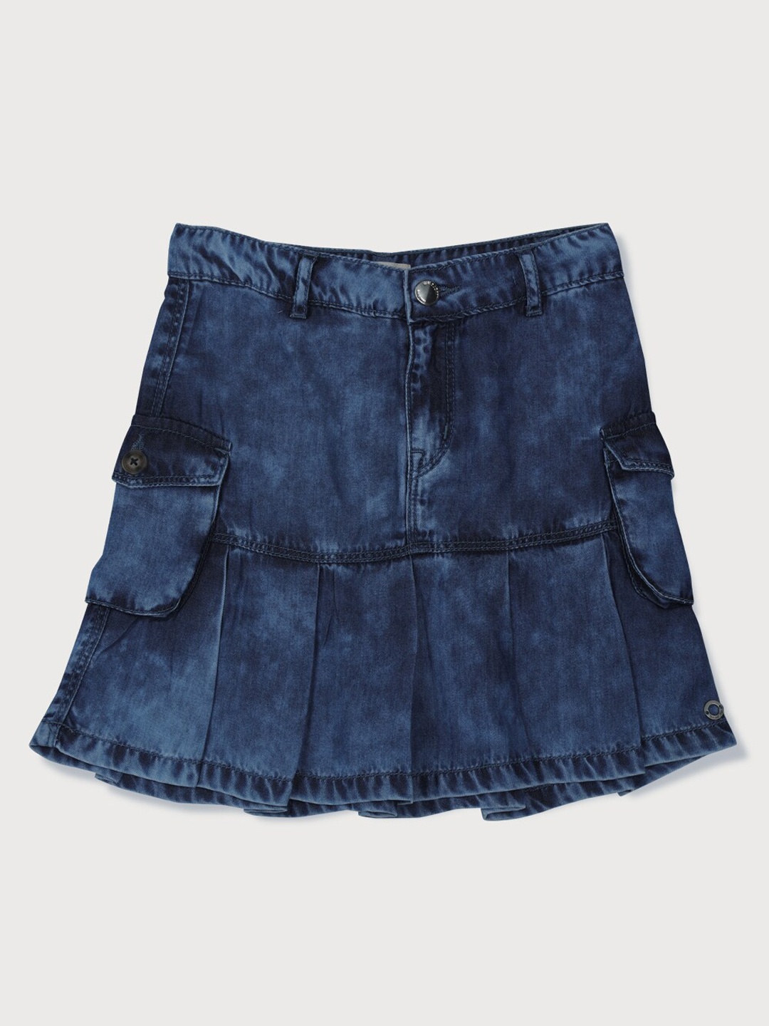 

Gini and Jony Girls A-Line Denim Mini Skirt, Blue