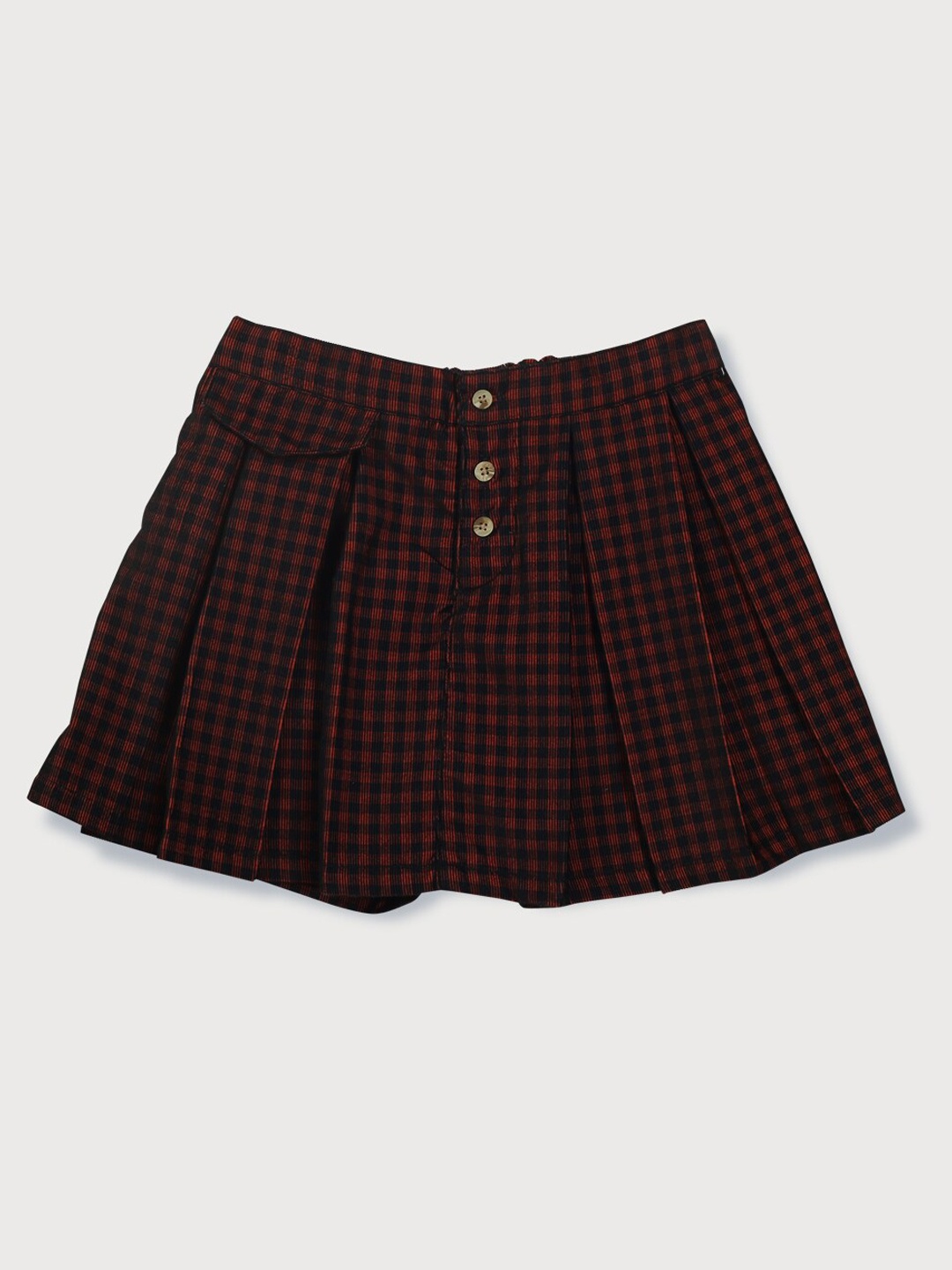 

Gini and Jony Girls Printed Flared Cotton Mini Skirt, Red