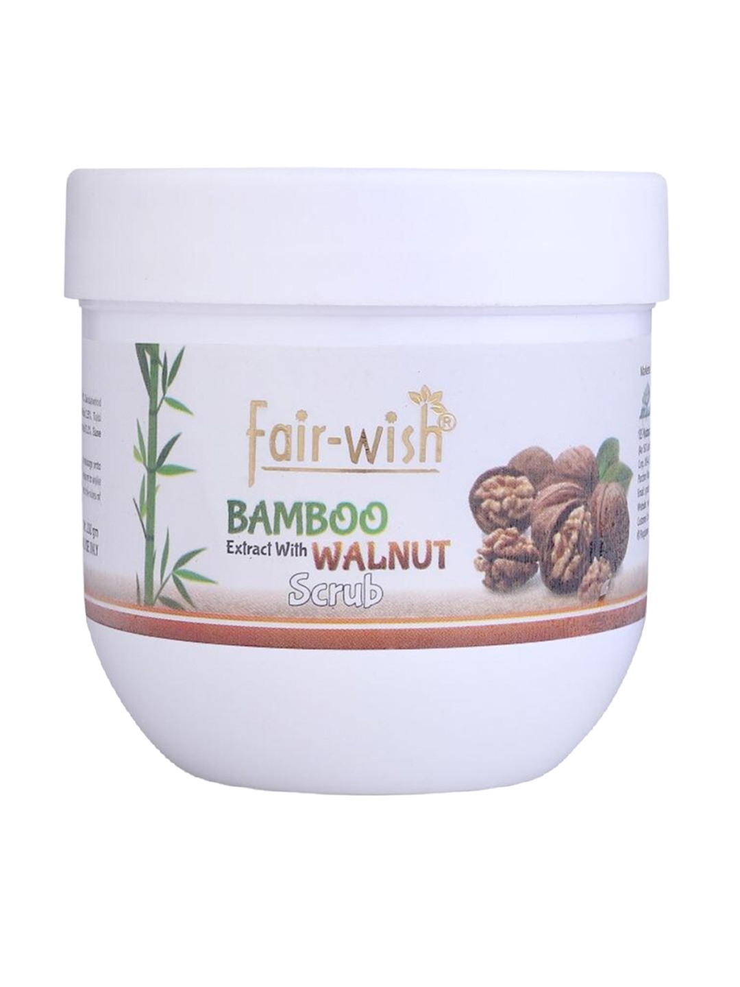 

Fair Wish Walnut Face Scrub with Bamboo Extract to Remove Dead Skin Cells - 200 g, White