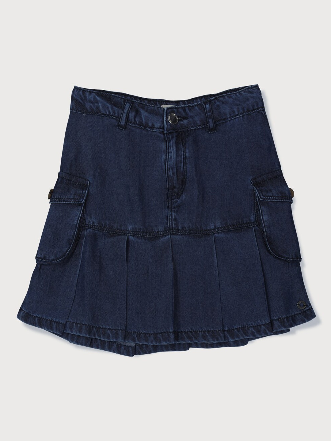 

Gini and Jony Girls A Line Denim Mini Skirt, Navy blue