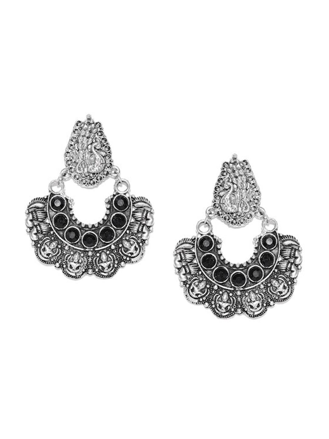 

Infuzze Silver Plated Contemporary Drop Earrings