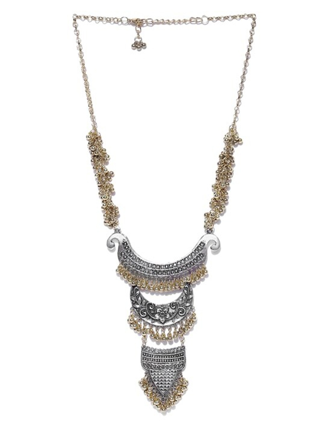 

Infuzze Silver-Plated Oxidised Necklace