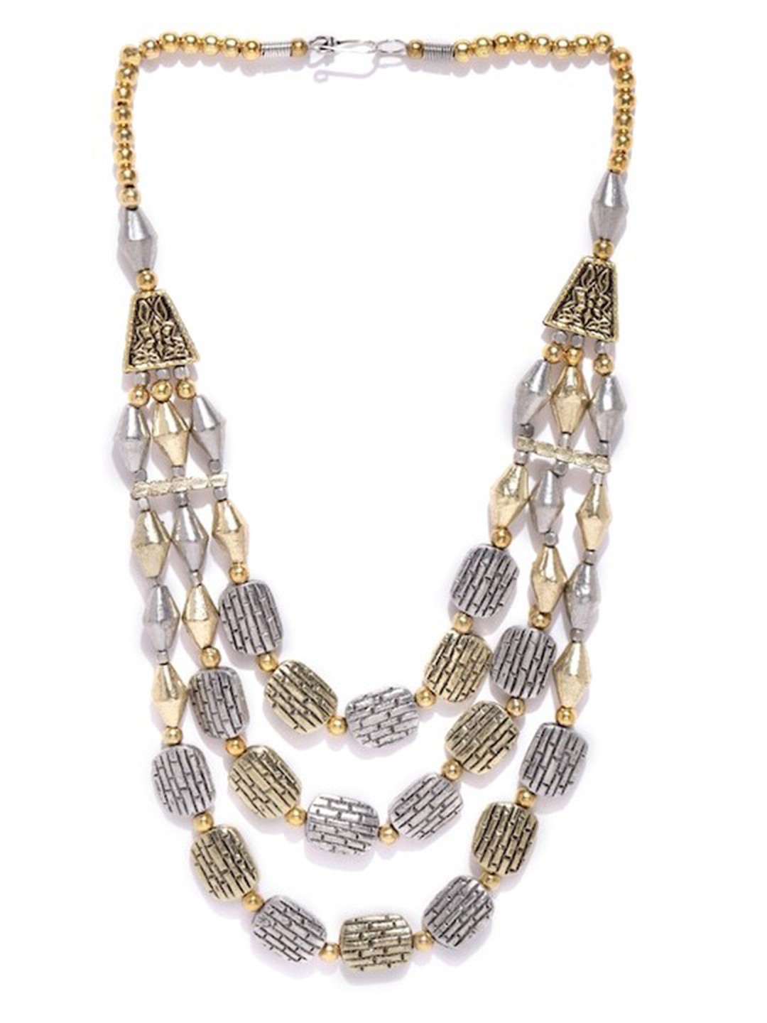

Infuzze Silver-Plated Layered Necklace