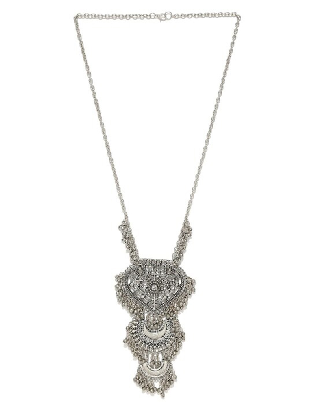 

Infuzze Silver-Plated Oxidised Necklace