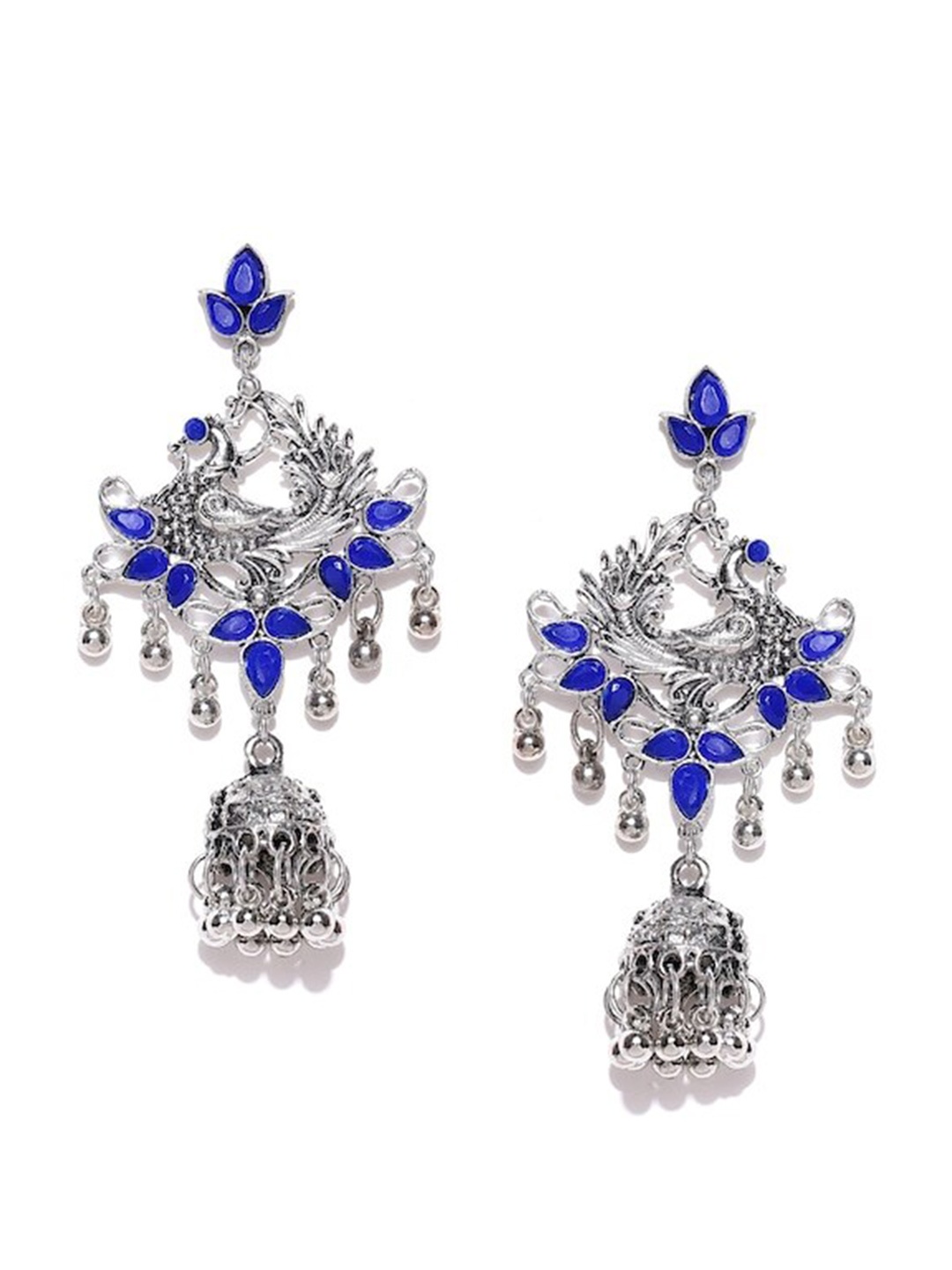 

Infuzze Silver-Plated Contemporary Drop Earrings