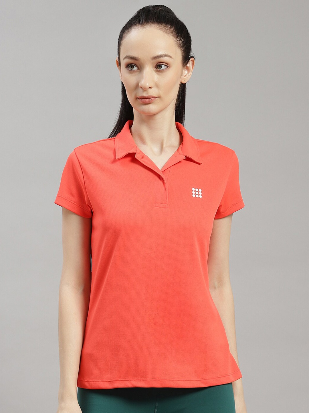 

rock.it Polo Collar Short Sleeves Sports T-Shirt, Orange