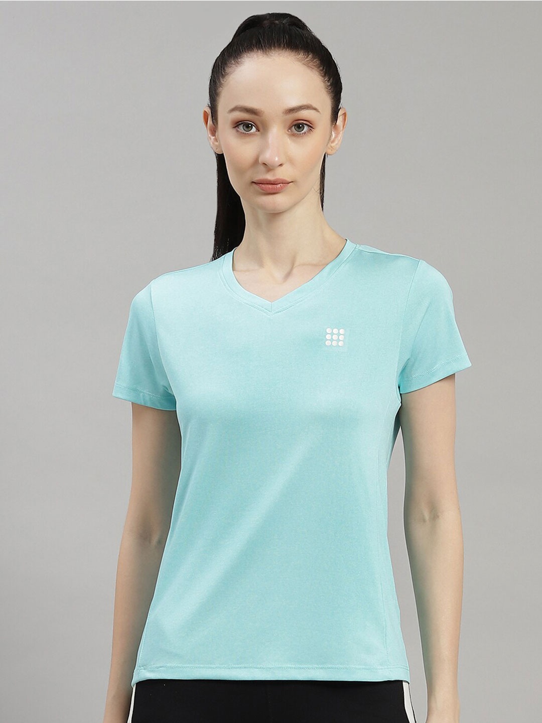 

rock.it V-Neck Short Sleeves T-shirt, Turquoise blue