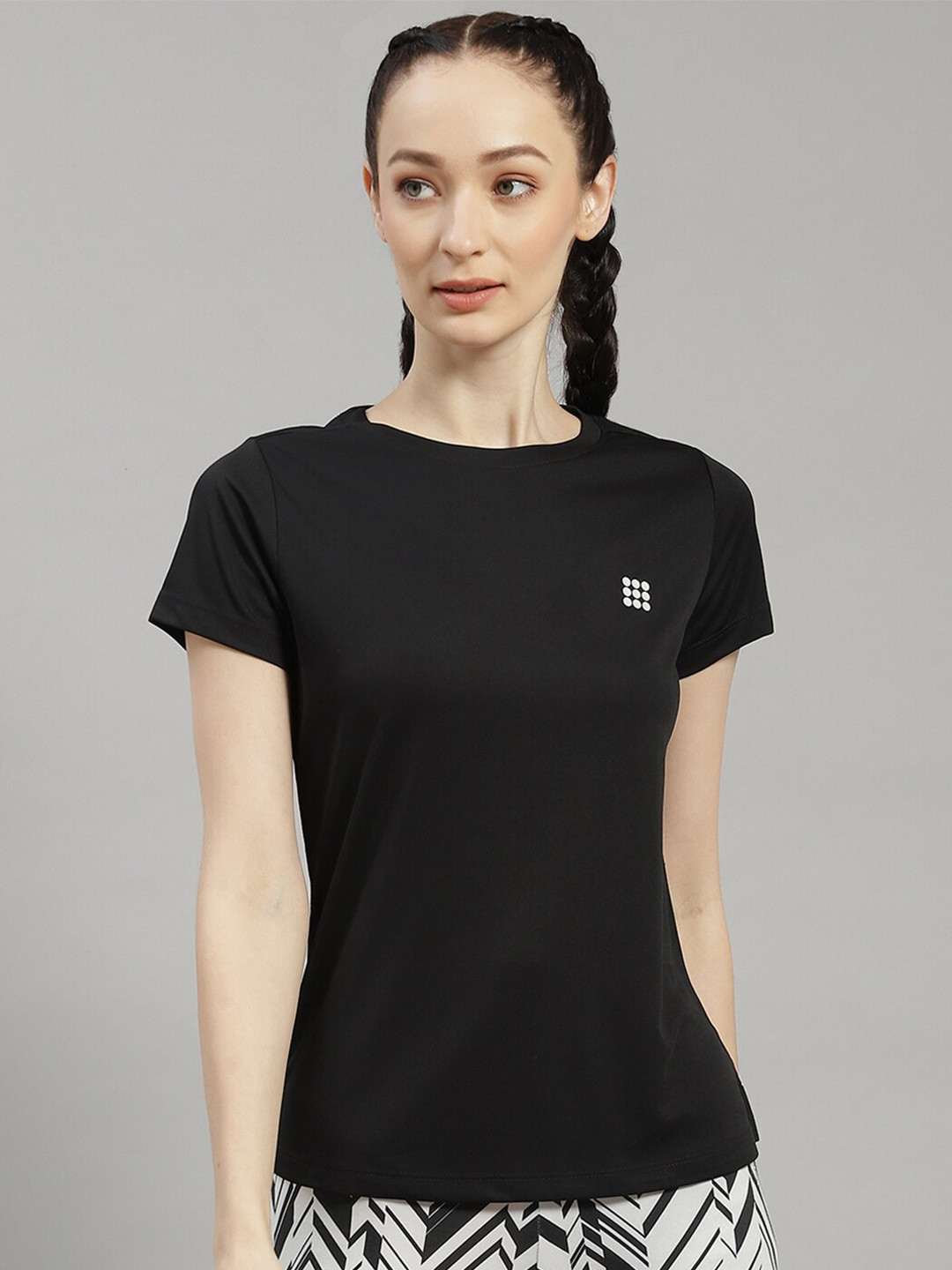 

rock.it Round Neck Regular Sleeves T-Shirt, Black
