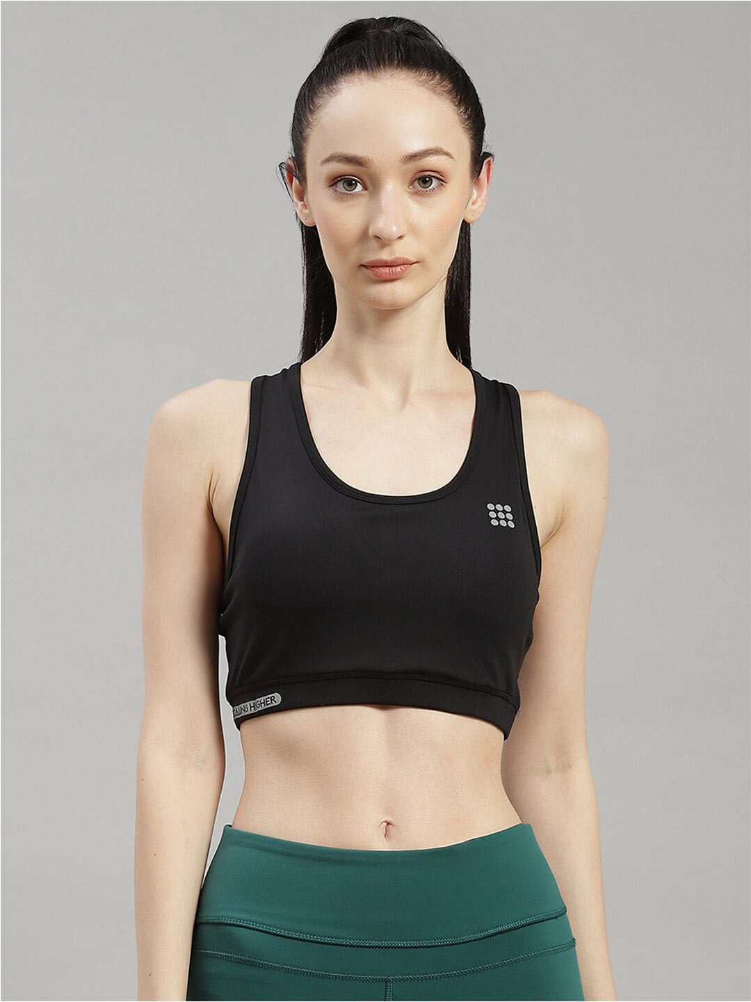 

rock.it Full Coverage All Day Comfort Seamless Workout Bra, Black