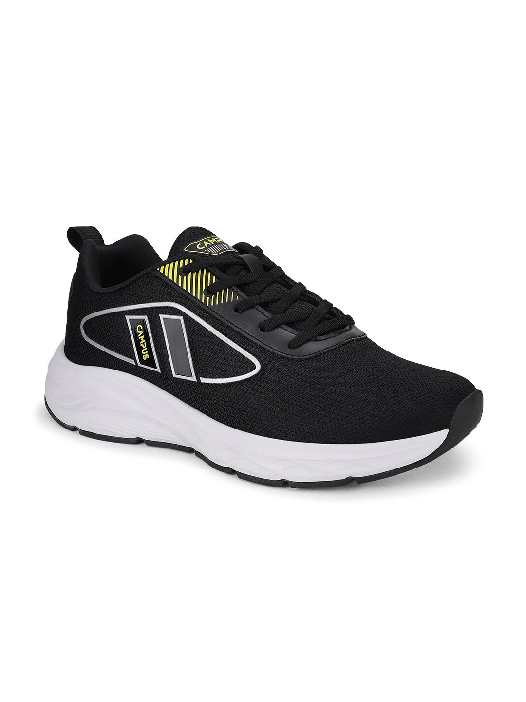 

Campus Men LUCIUS Mesh Non-Marking Running Shoes, Black