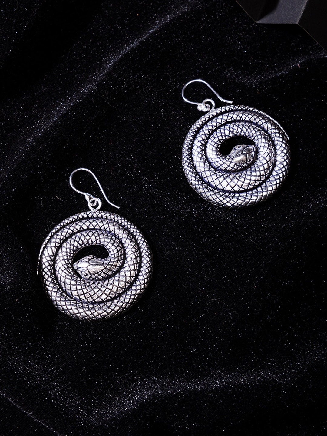 

Studio One Love Silver-Toned Contemporary Drop Earrings