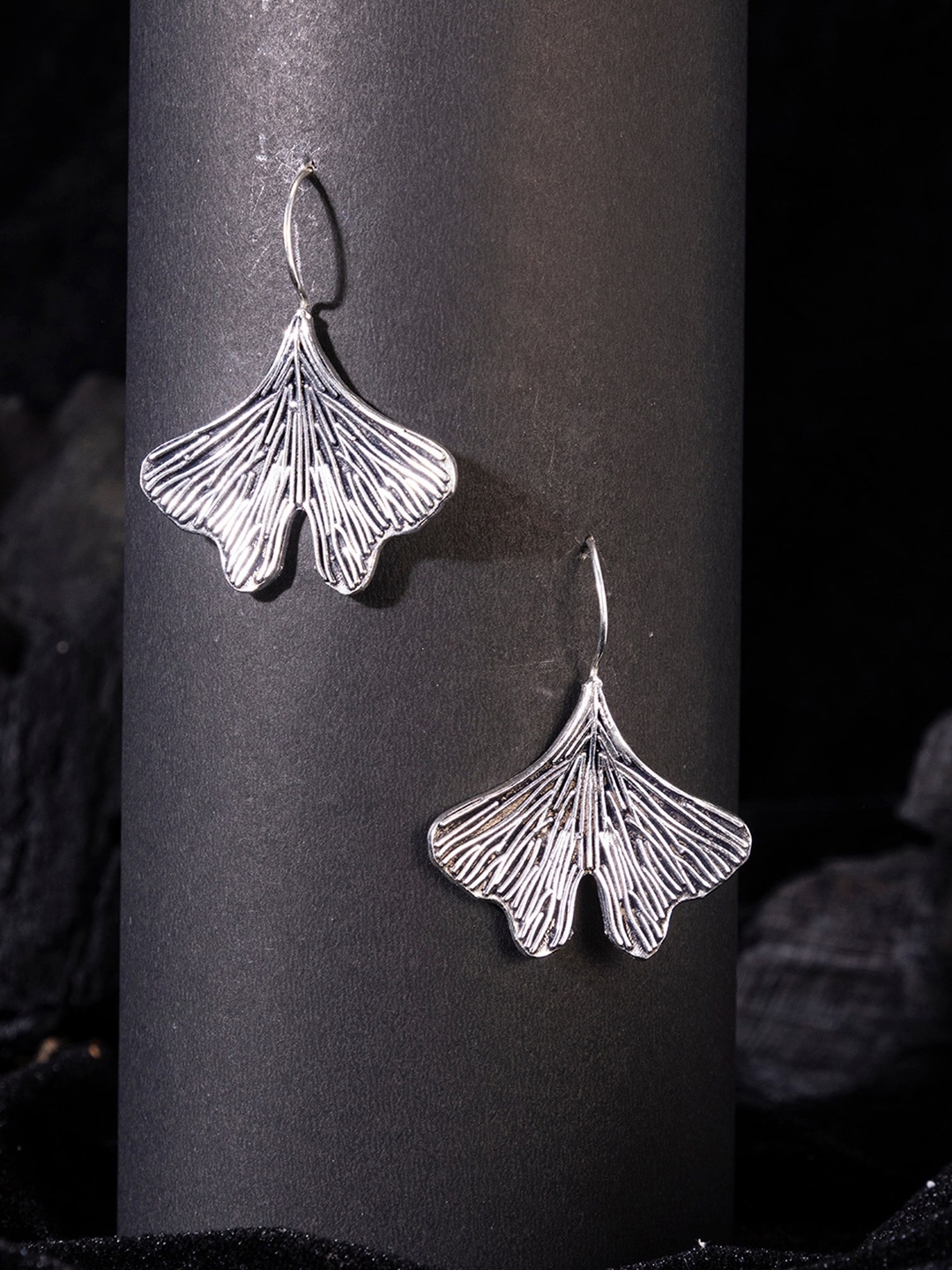 

Studio One Love Silver-Toned Contemporary Drop Earrings