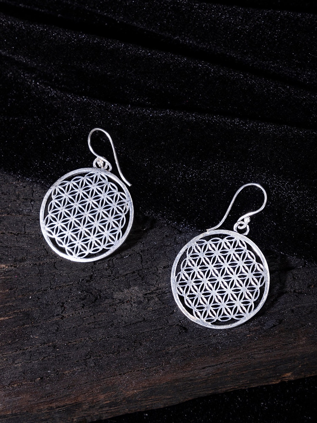 

Studio One Love Silver-Toned Contemporary Drop Earrings