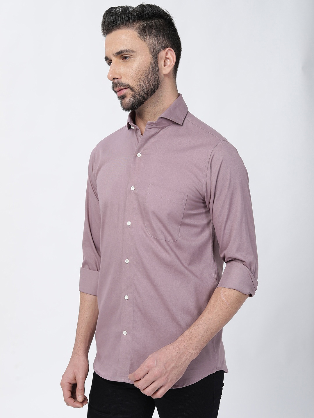 

FRENCH CROWN Standard Cotton Casual Shirt, Pink