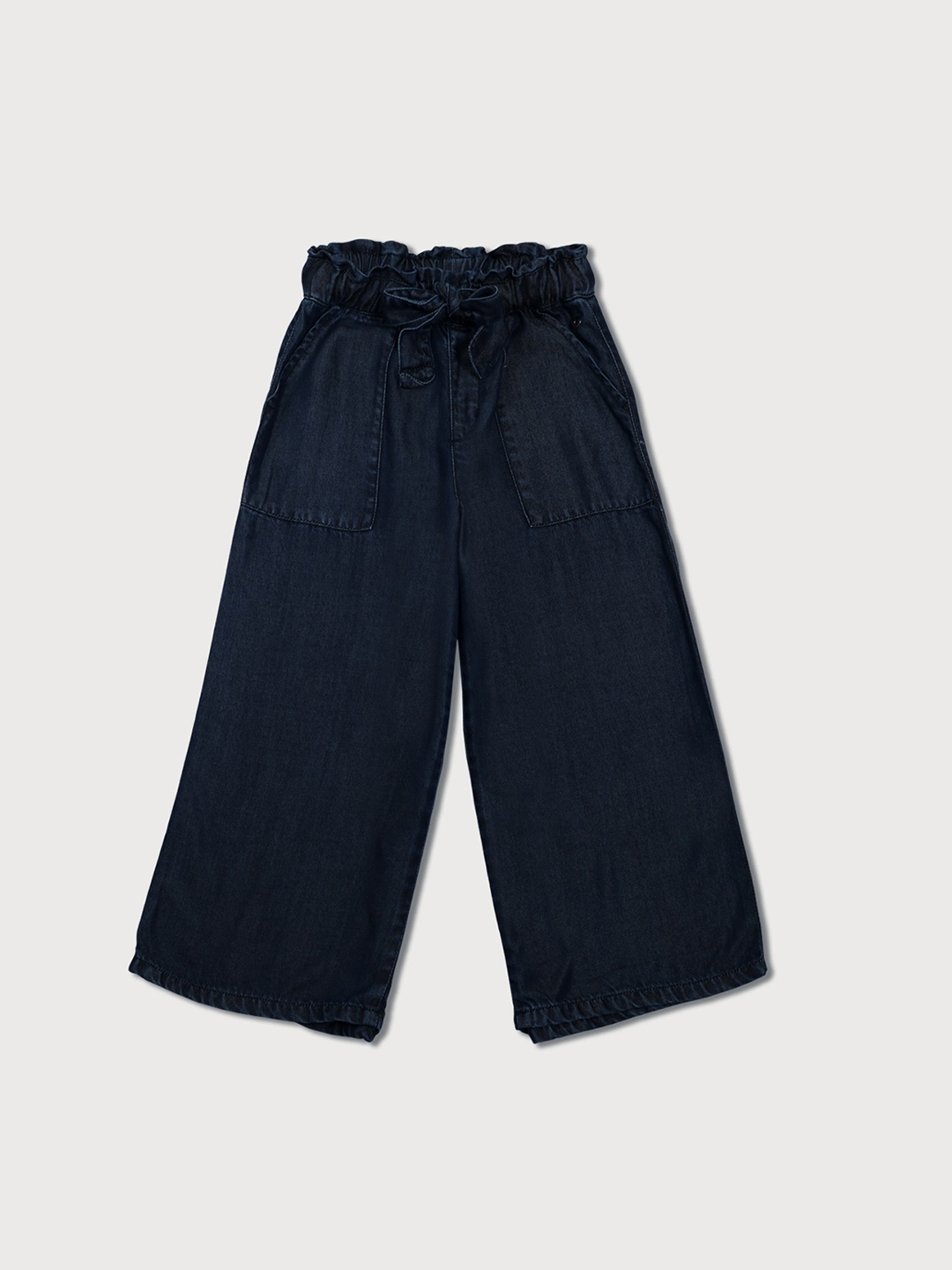 

Gini and Jony Infants Girls Loose Fit Culottes Trousers, Navy blue
