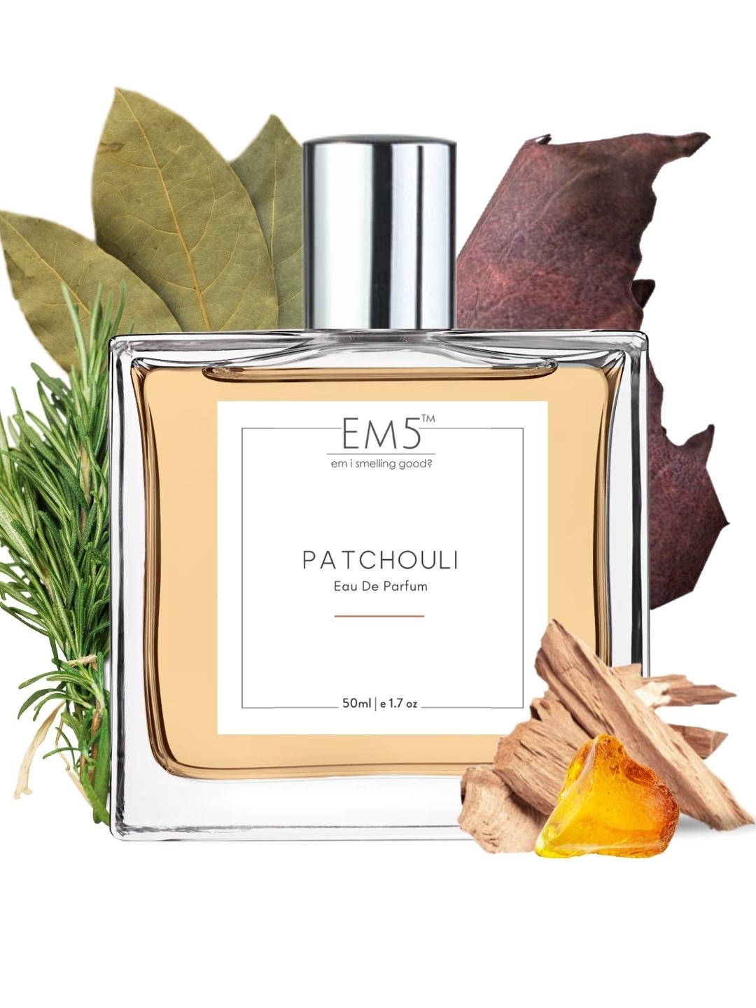 

EM5 Woody Patchouli Earthy Eau De Parfum 50ml, Transparent