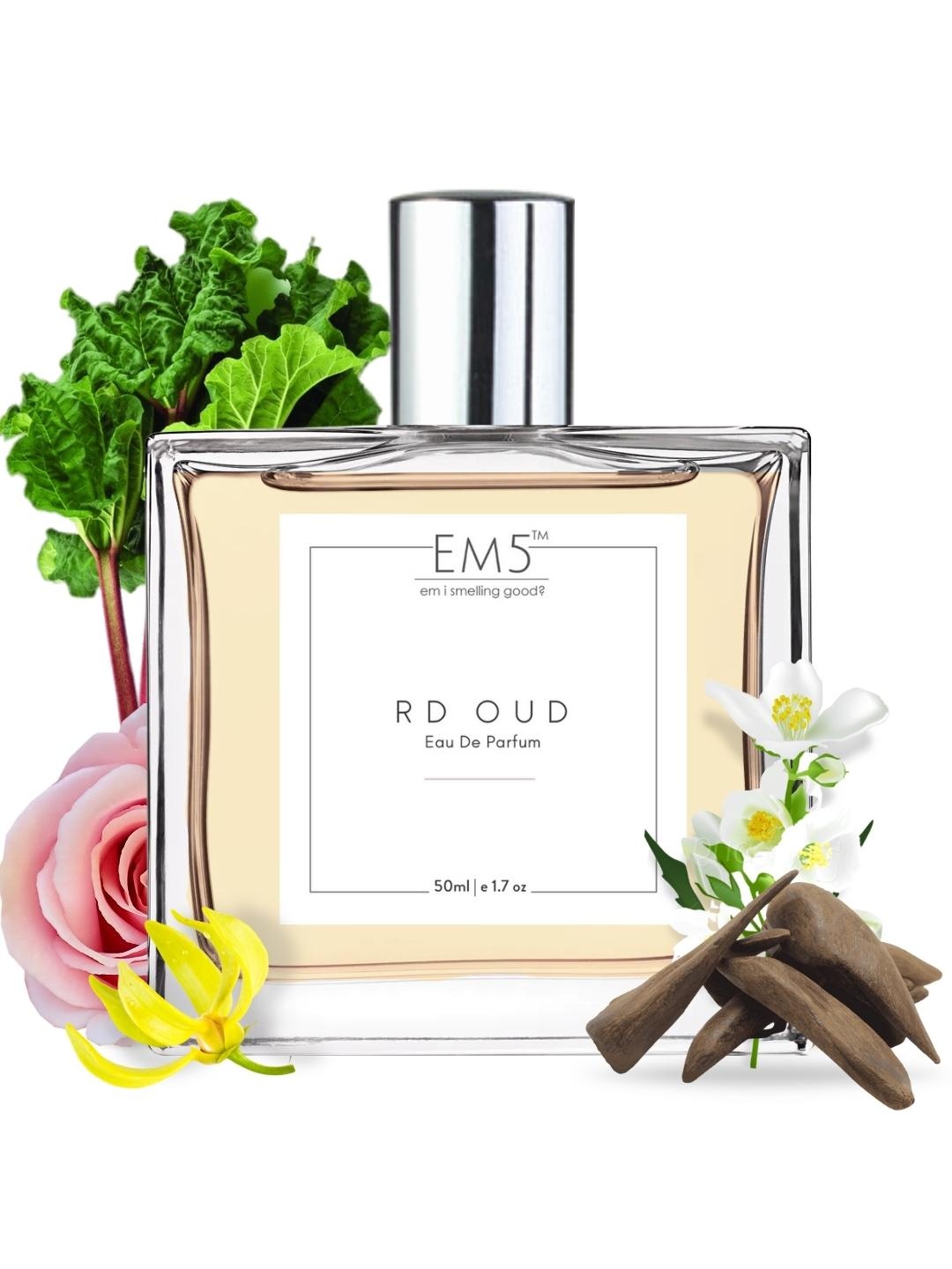 

EM5 RD Oud Rose Fresh Spicy Eau De Pafum 50ml, Transparent