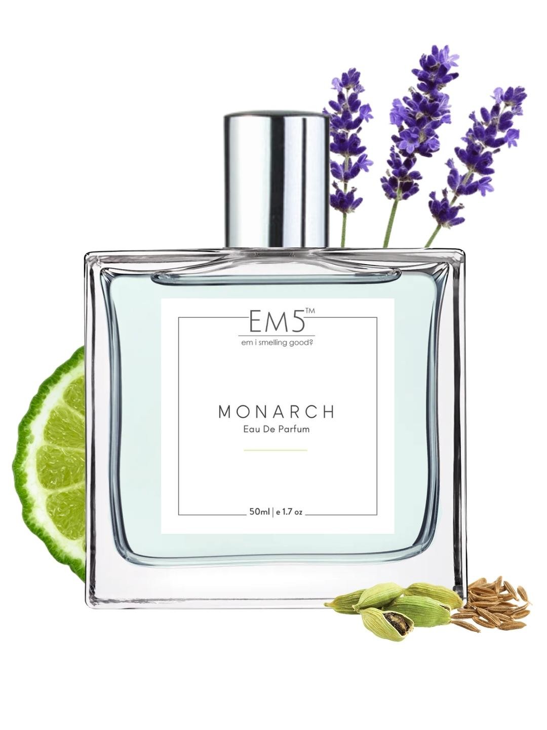 

EM5 Men Monarch Amber Spicy Whisky Eau De Parfum 50ml, Transparent