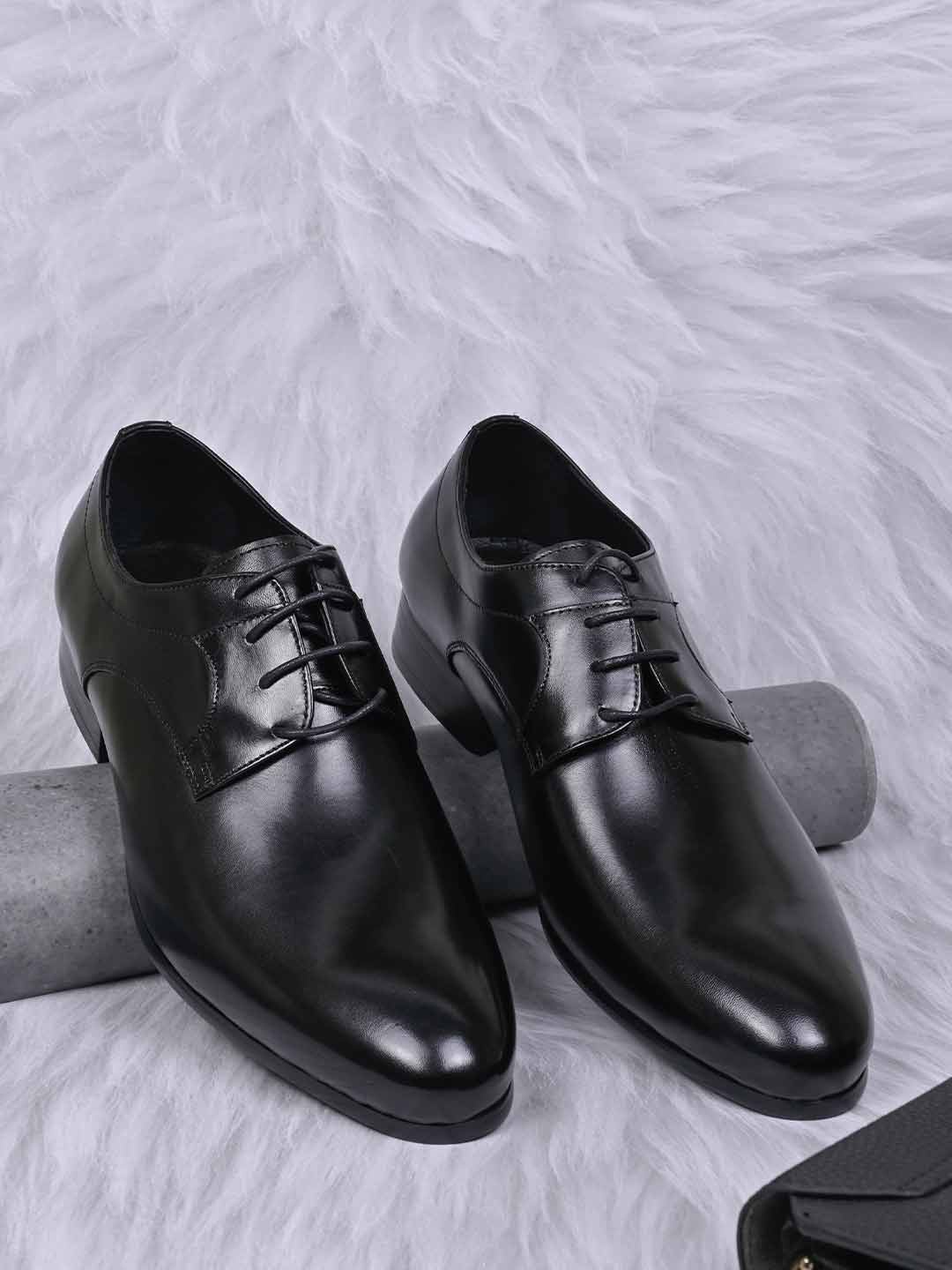 

Cobblerz Men Leather Formal Derbys, Black
