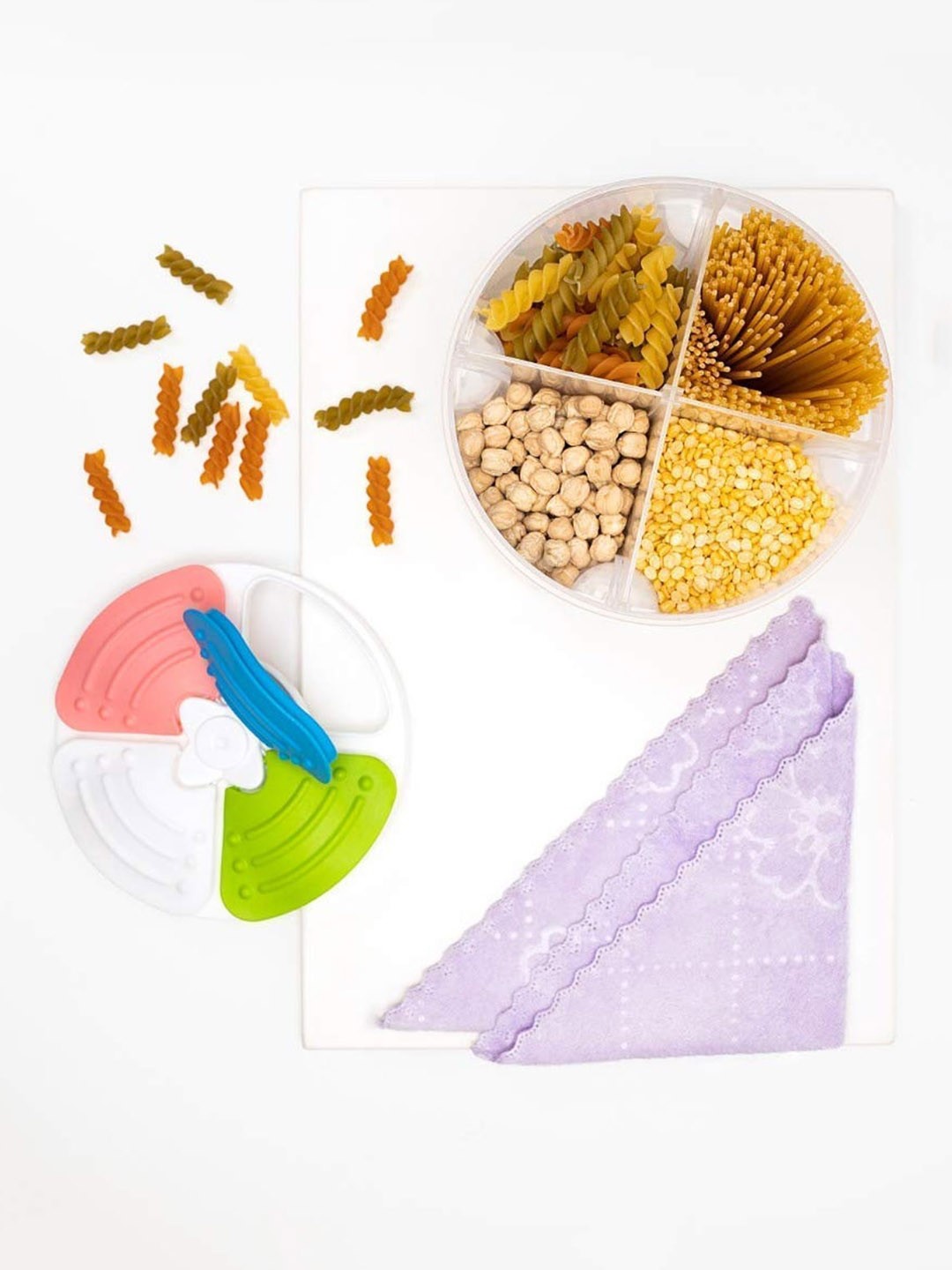 

Kuber Industries Transparent 18-Pcs 4In1 Leakproof Storage Containers