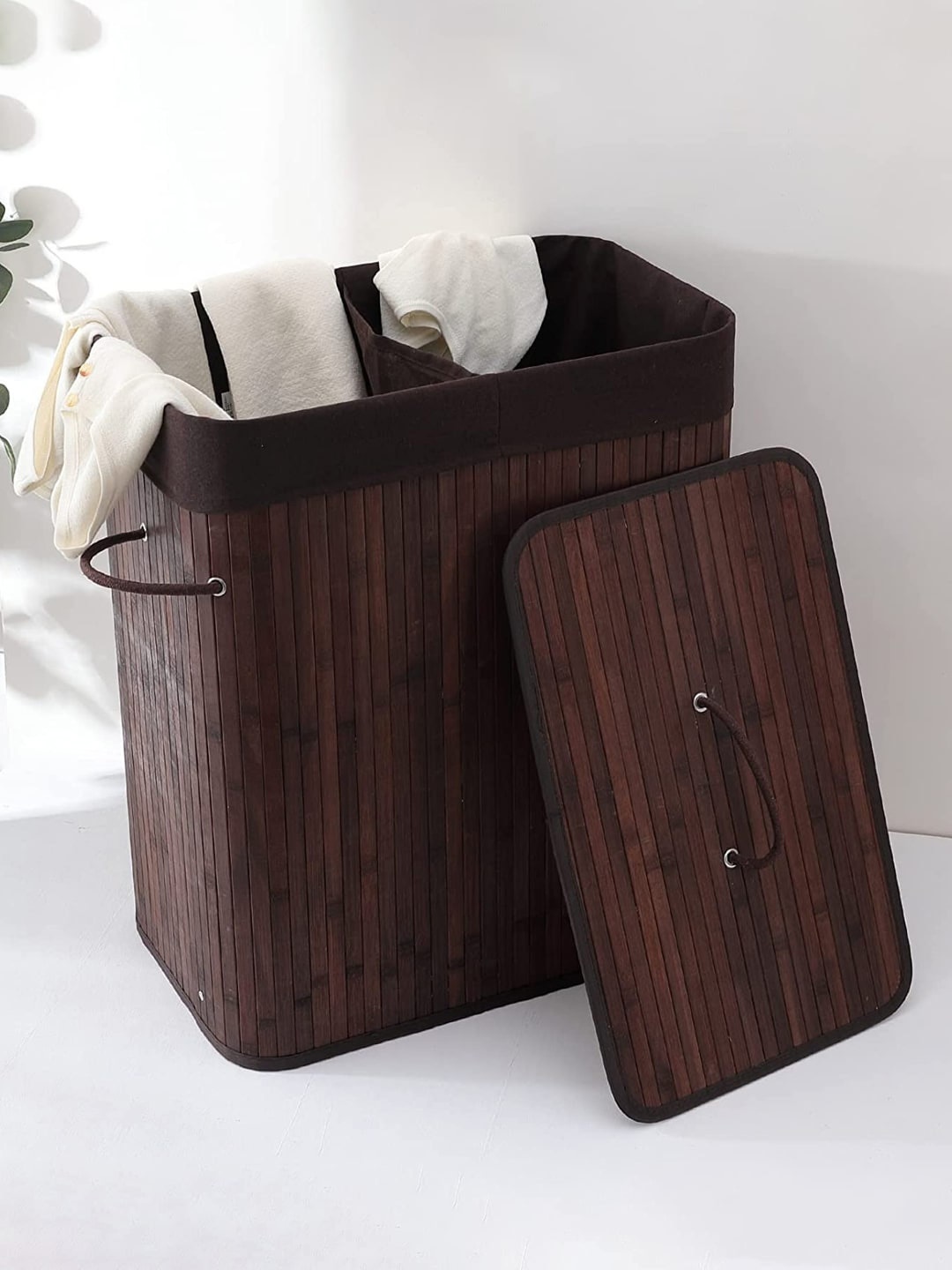 

Kuber Industries Brown Textured Laundry Bag