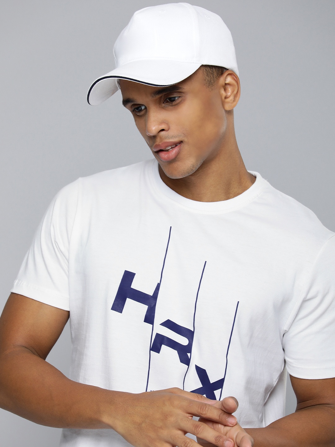 

HRX by Hrithik Roshan Men Typography Printed T-shirt, White