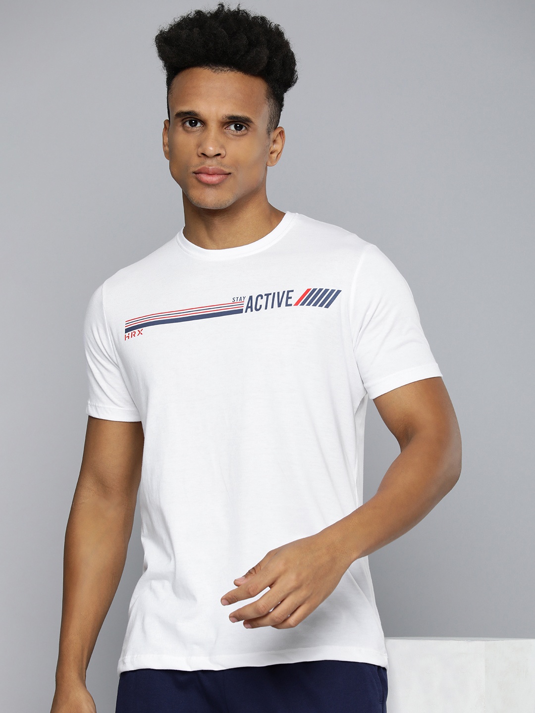 

HRX by Hrithik Roshan Men Typography Printed T-shirt, White