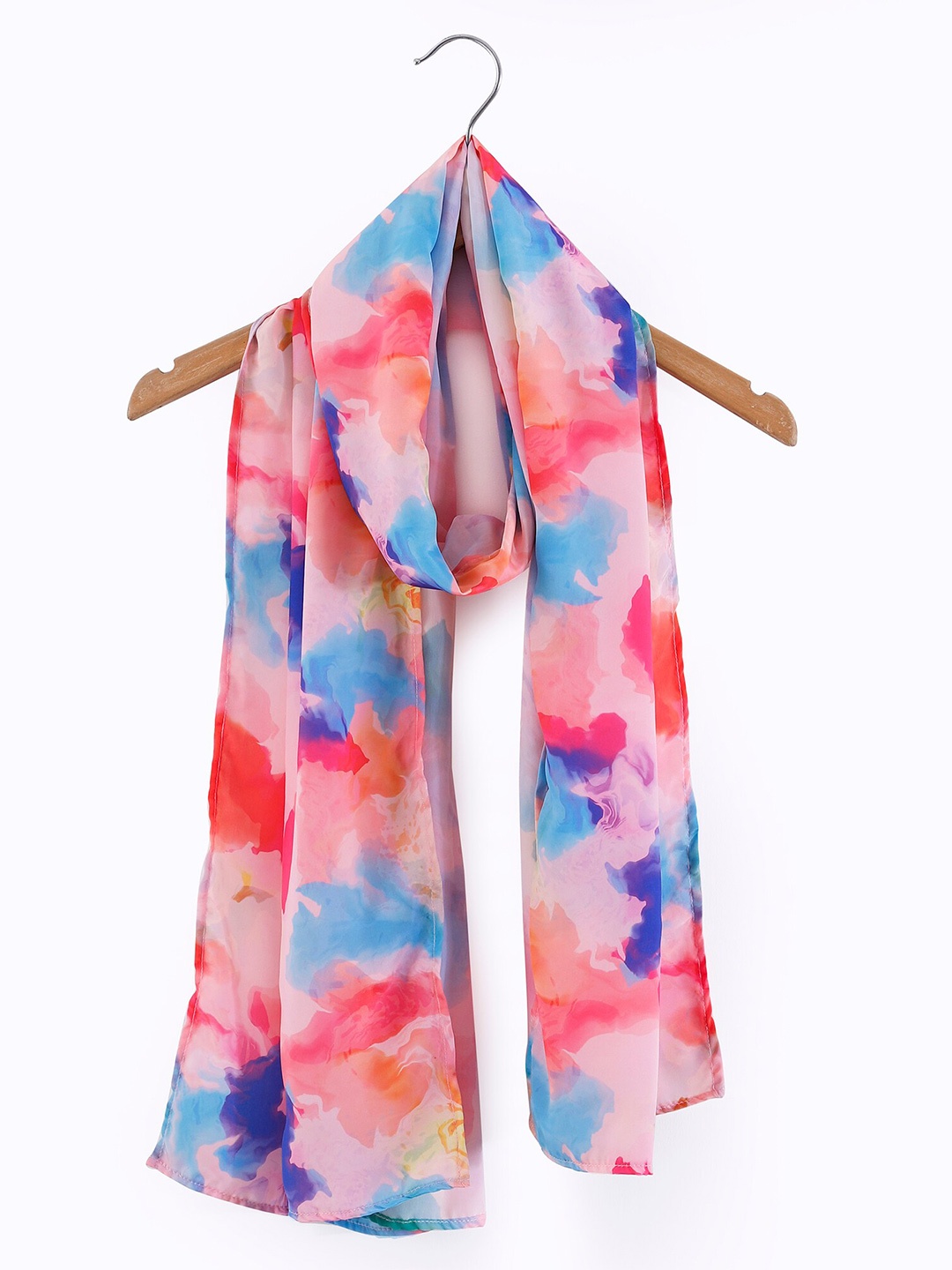 

HANDICRAFT PALACE Women Tie Dye Printed Scarf, Pink