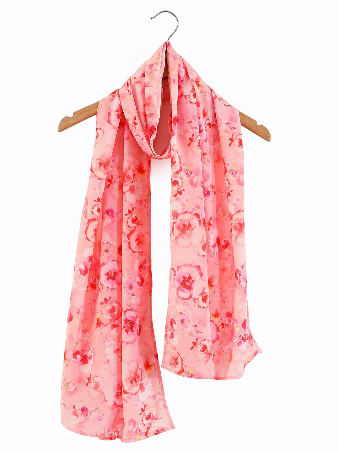 

HANDICRAFT PALACE Women Floral Printed Scarf, Pink