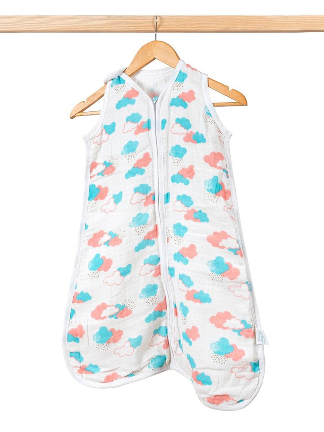 

THEONI Infant Kids Printed Organic Cotton Sleeping Bag, White