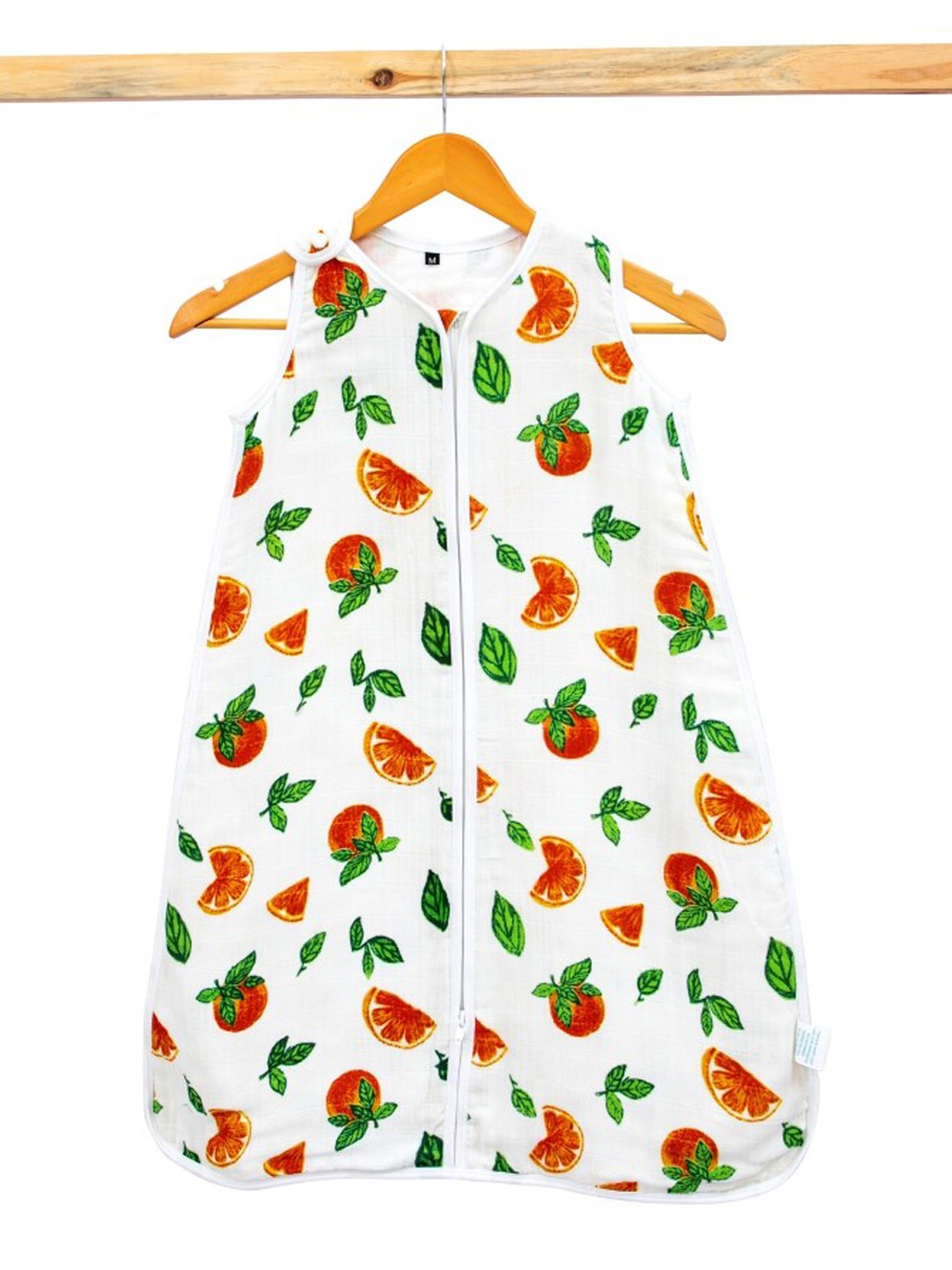 

THEONI Infant Kids Printed Organic Cotton Sleeping Bag, White