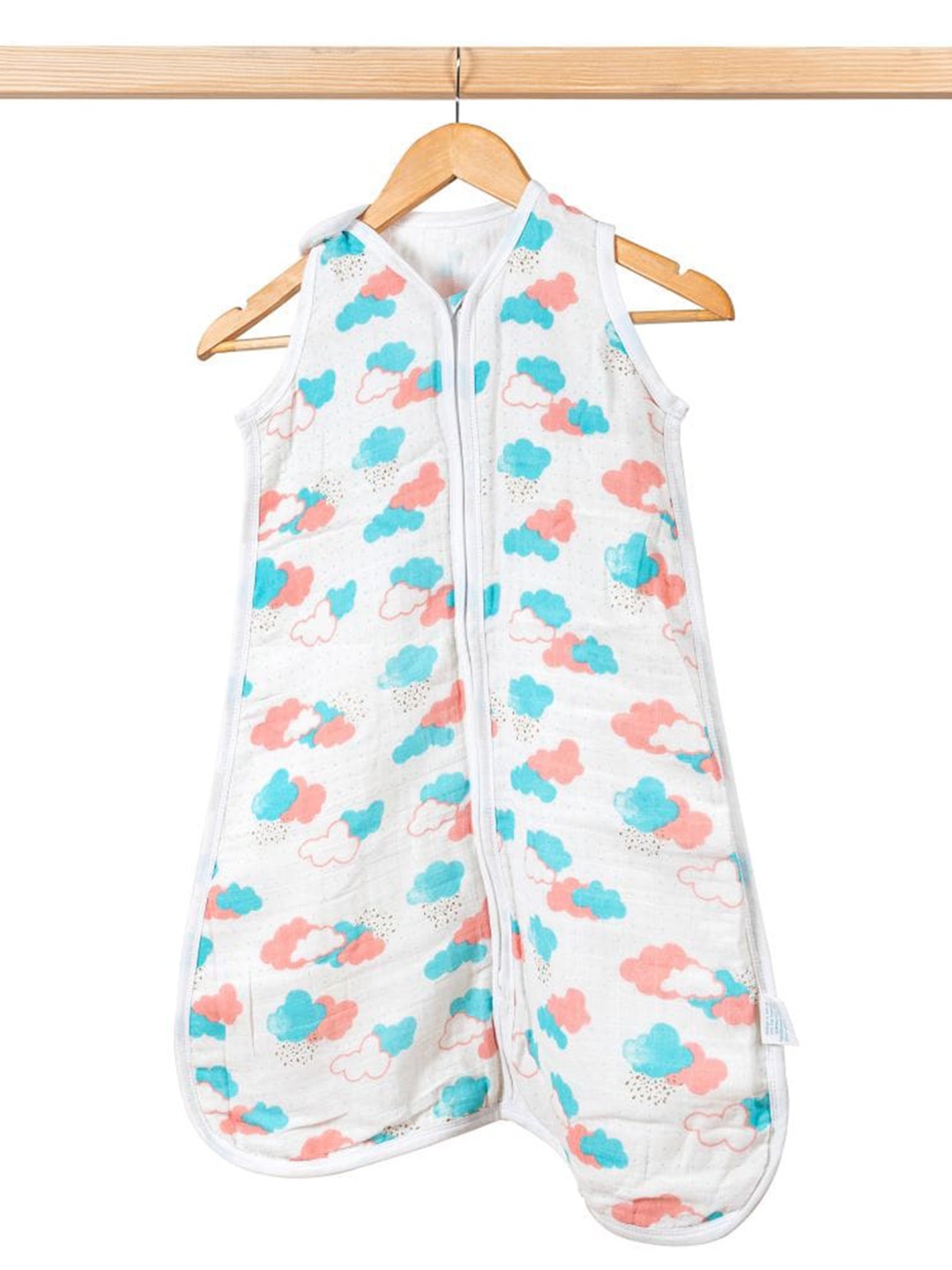 

THEONI Infant Kids Printed Organic Cotton Sleeping Bag, White