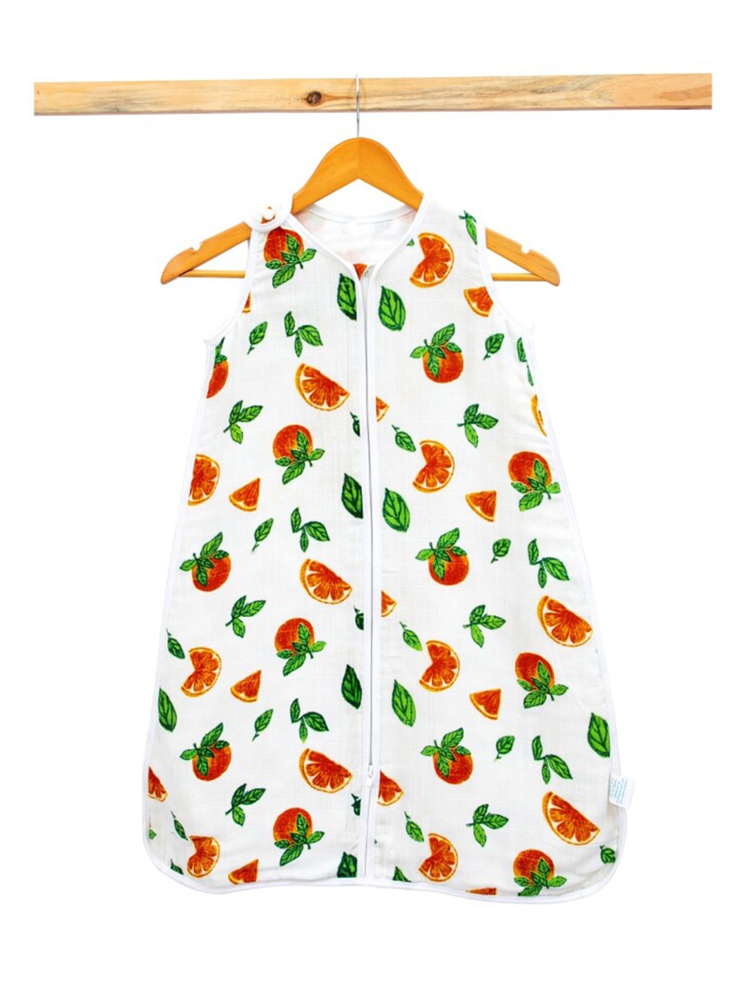 

THEONI Infant Kids Printed Organic Cotton Sleeping Bag, White