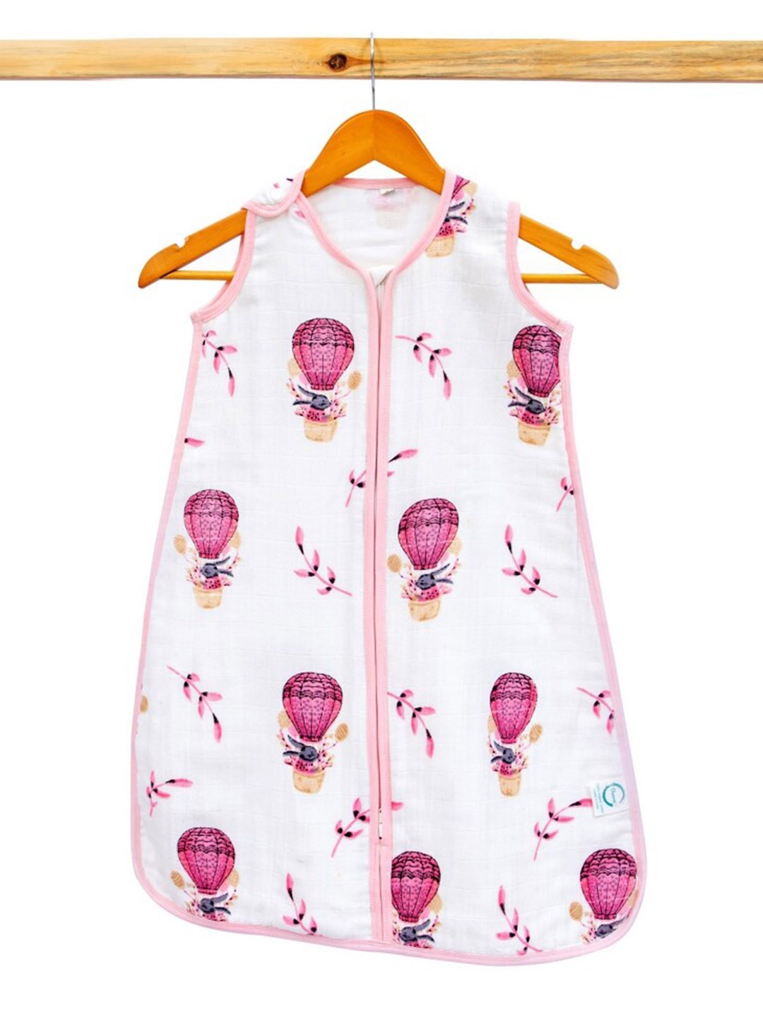 

THEONI Infant Kids Printed Organic Cotton Sleeping Bag, White