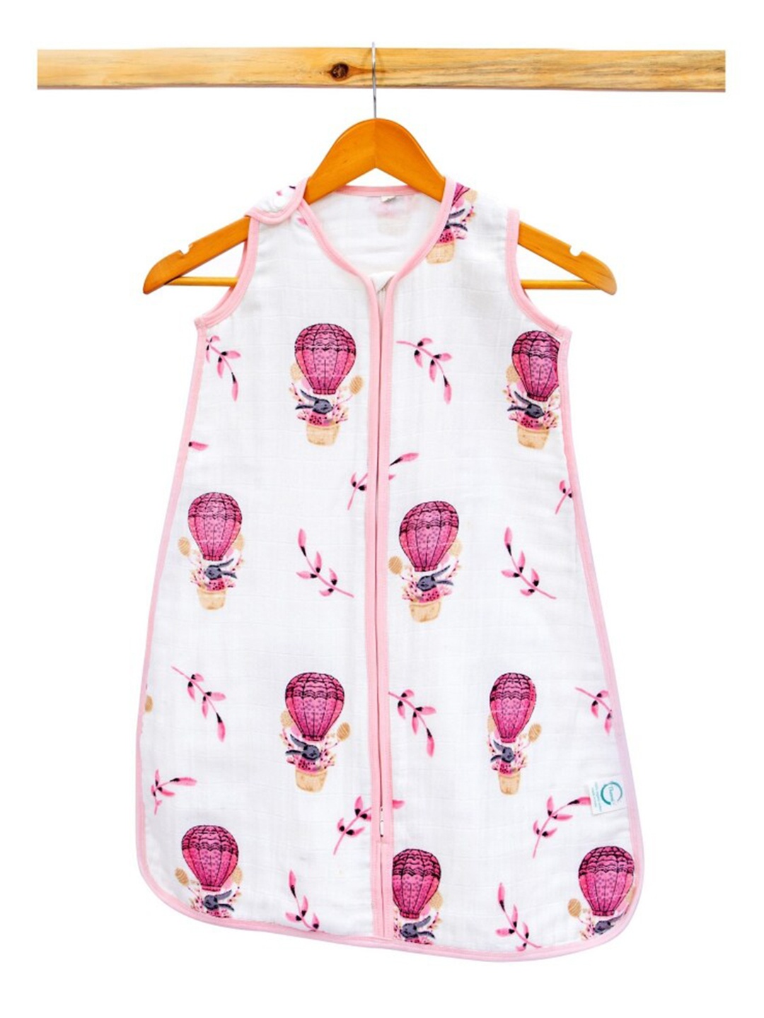 

THEONI Infant Kids Printed Organic Cotton Sleeping Bag, White