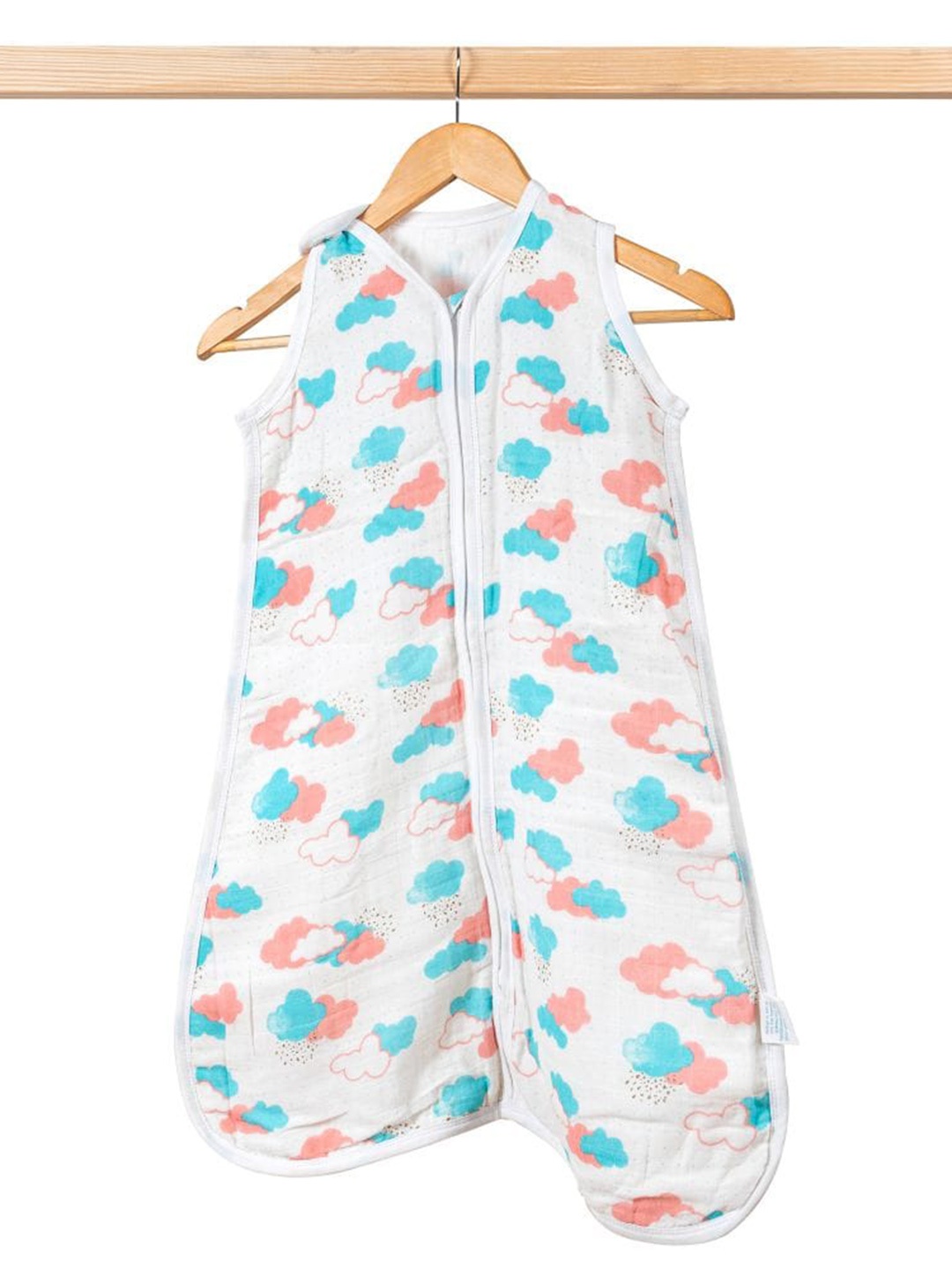 

THEONI Infant Kids Printed Organic Cotton Sleeping Bag, White