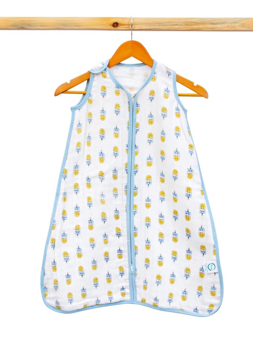 

THEONI Infant Kids Printed Organic Cotton Sleeping Bag, White