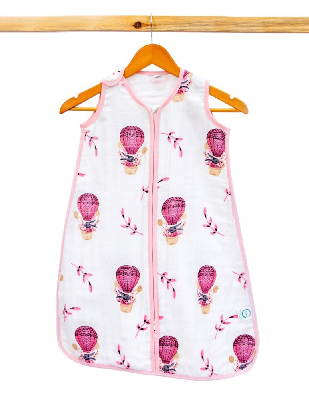 

THEONI Infant Kids Printed Organic Cotton Sleeping Bag, White