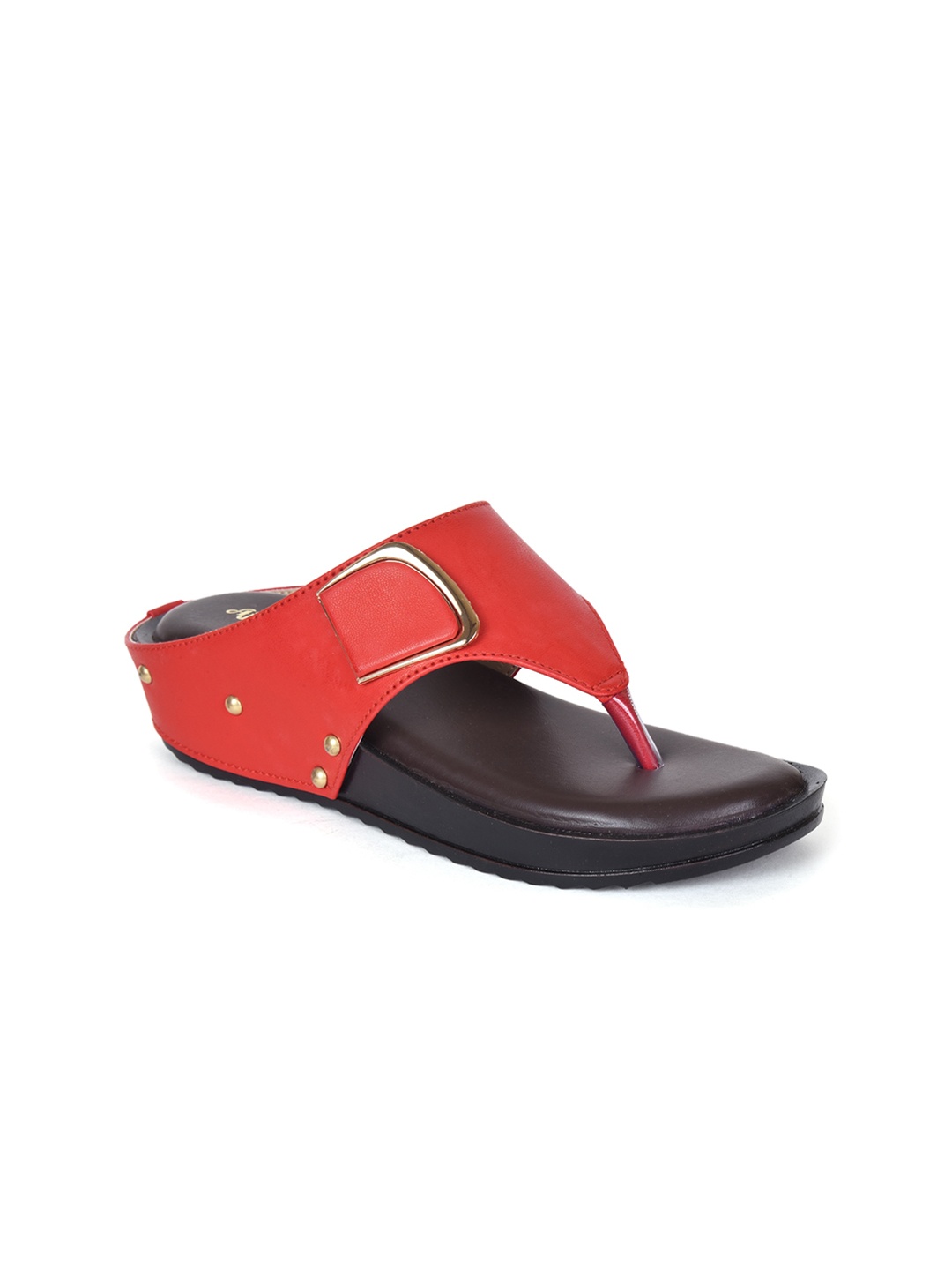 

Ajanta Women Embellished Open Toe Flats, Red