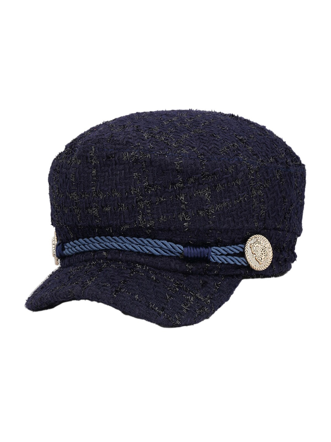 

iSWEVEN Women Cotton Visor Cap, Navy blue