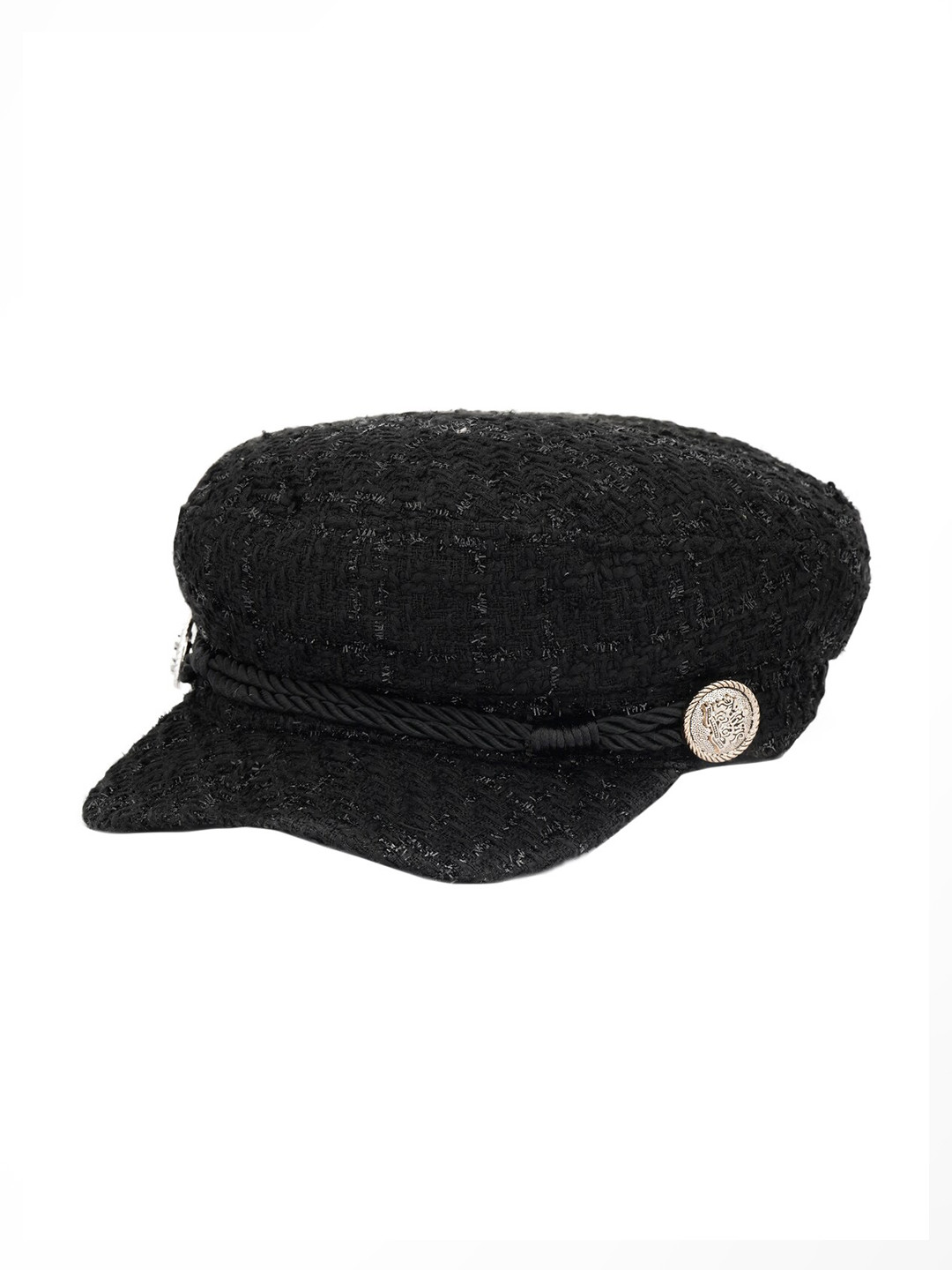 

iSWEVEN Women Cotton Visor Cap, Black