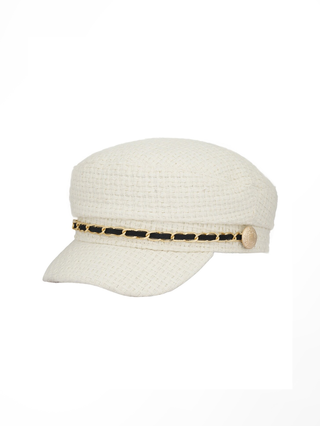 

iSWEVEN Women Cotton Ascot Cap, White