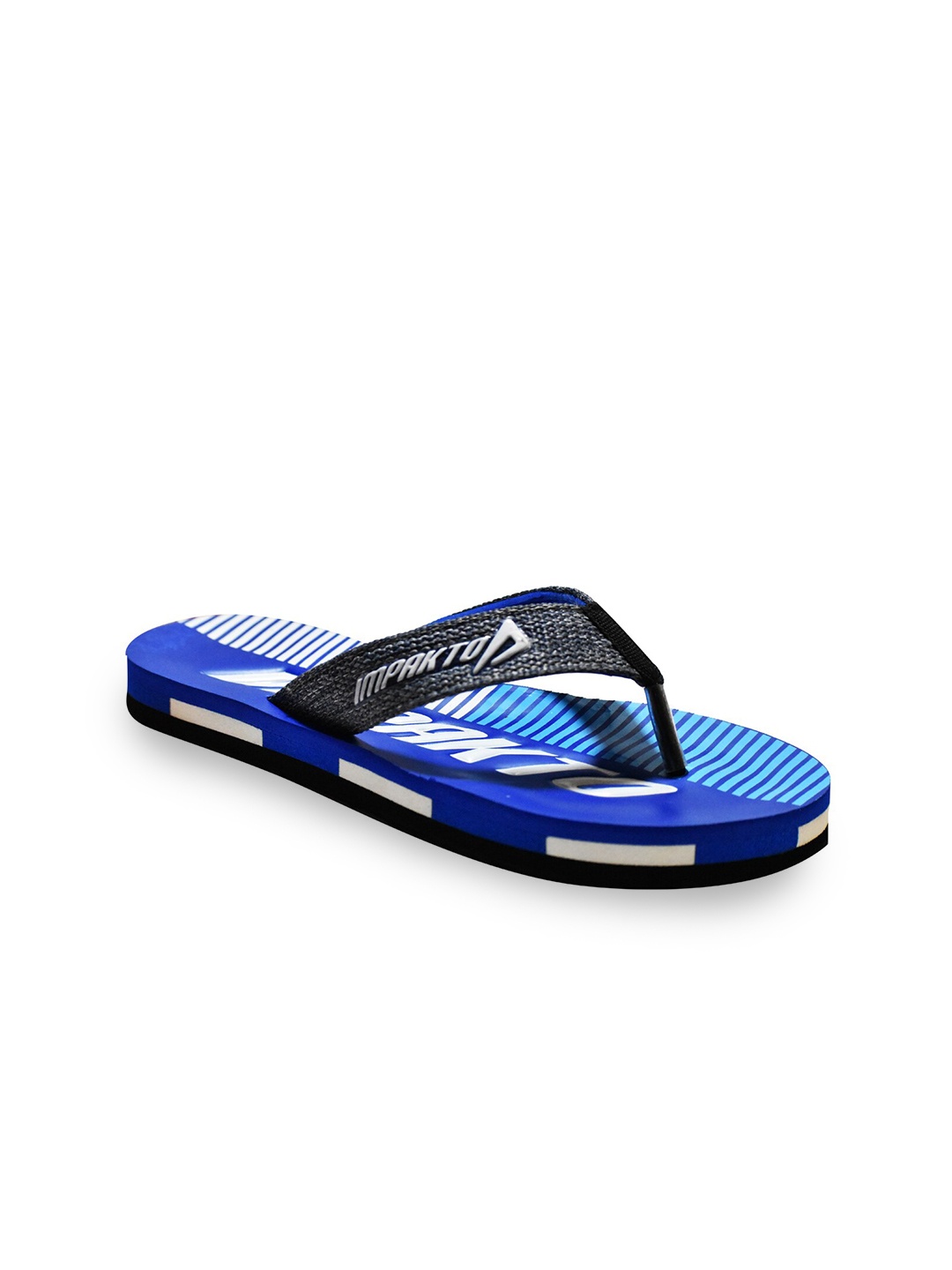 

IMPAKTO Women Fabric Printed Thong Flip-Flops, Blue