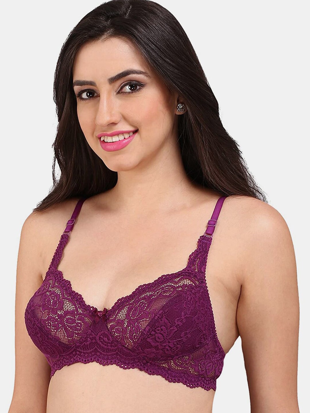 

Bralux Non Padded Wirefree Everyday Bra, Purple