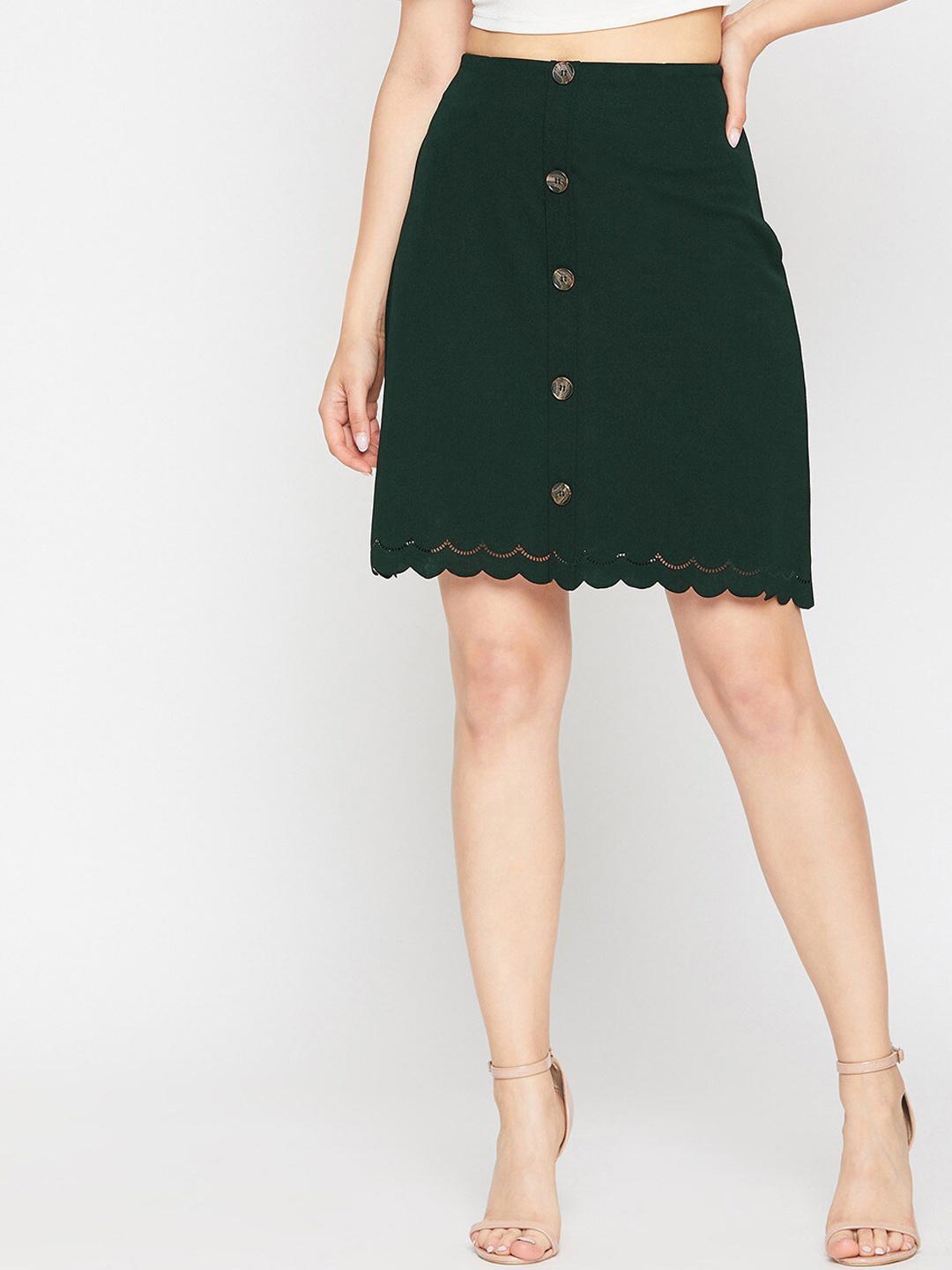 

Marie Claire Straight Above Knee Length Skirt, Green