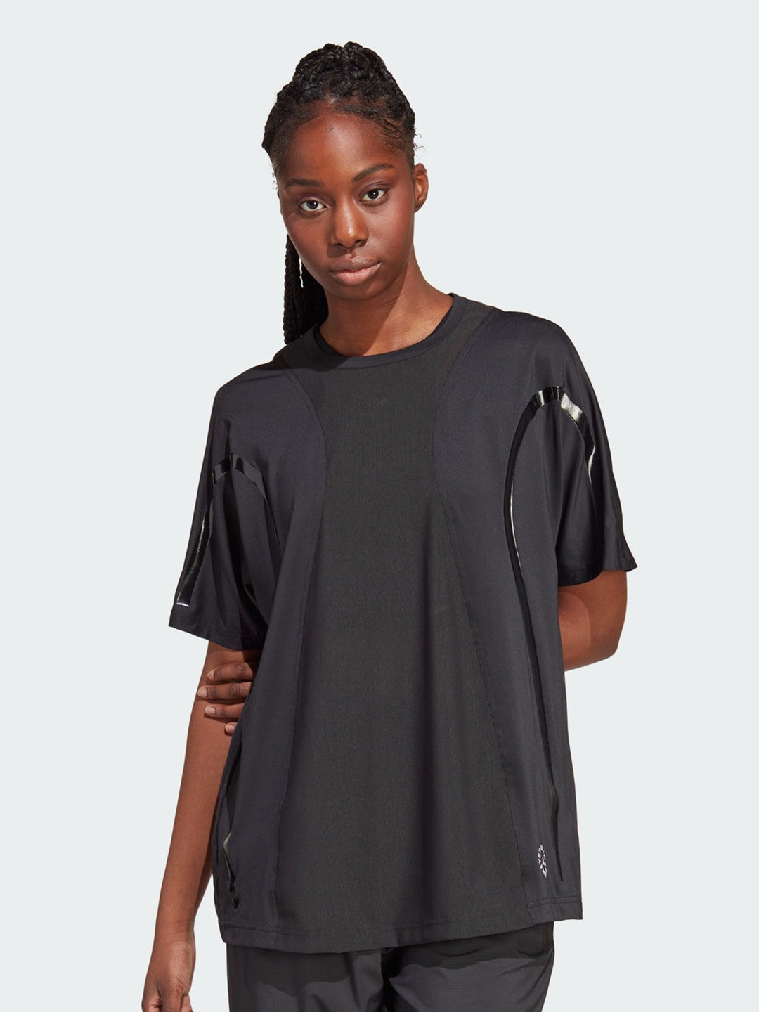 

ADIDAS aSMC TPA L TEE Women Logo-Printed T-Shirt, Black
