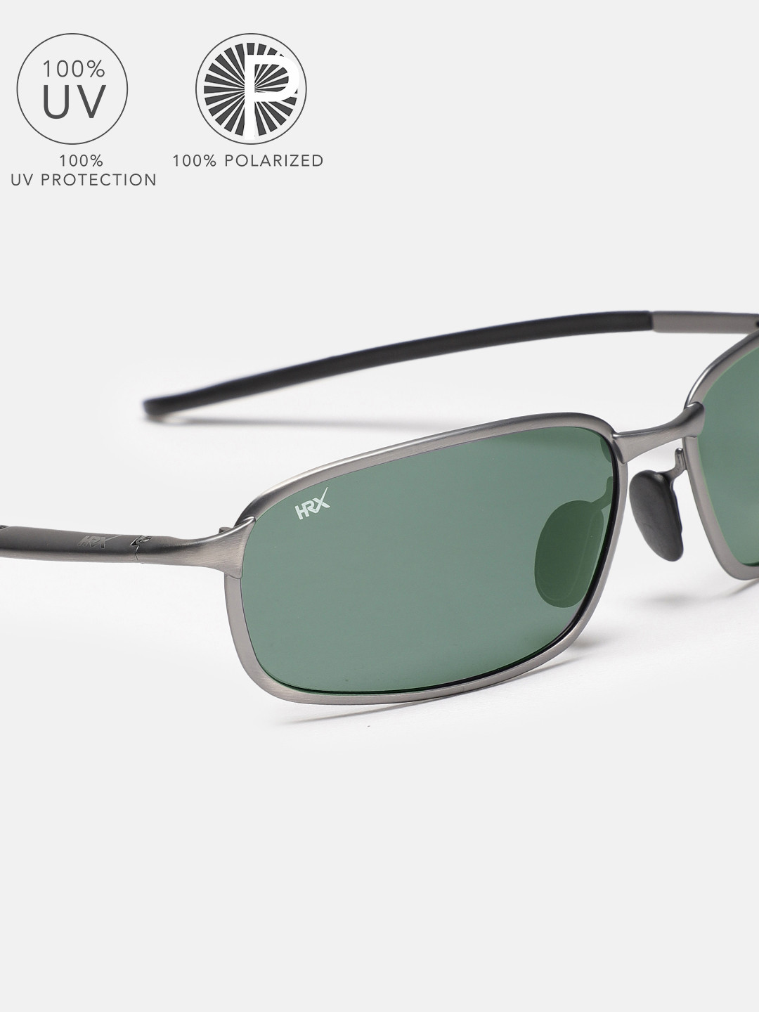 

HRX by Hrithik Roshan Men Rectangle Sunglasses MFB-PN-CY-53484, Black