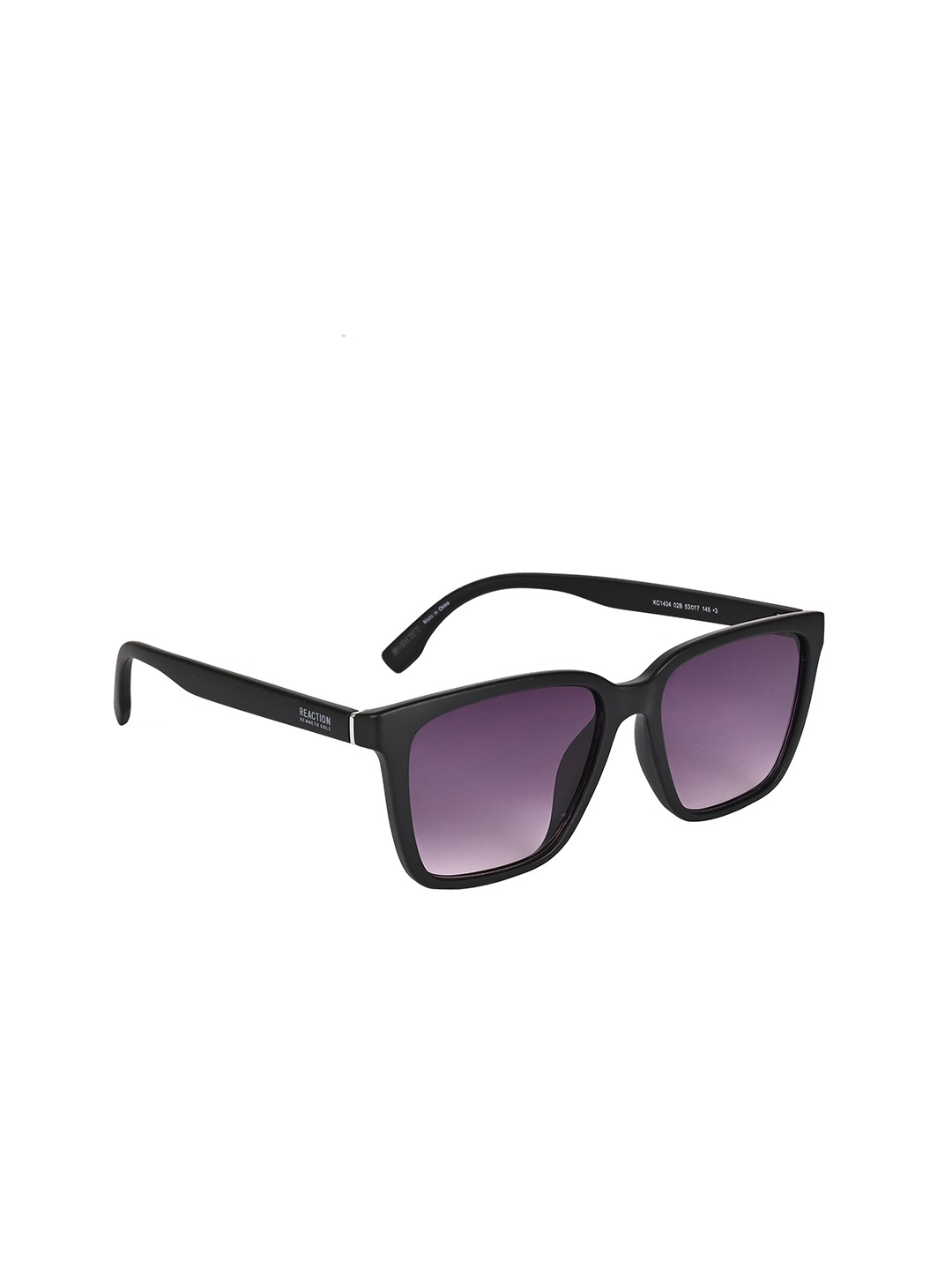 

Kenneth Cole Men Square Sunglasses With UV Protected Lens KC1434 53 02B, Purple