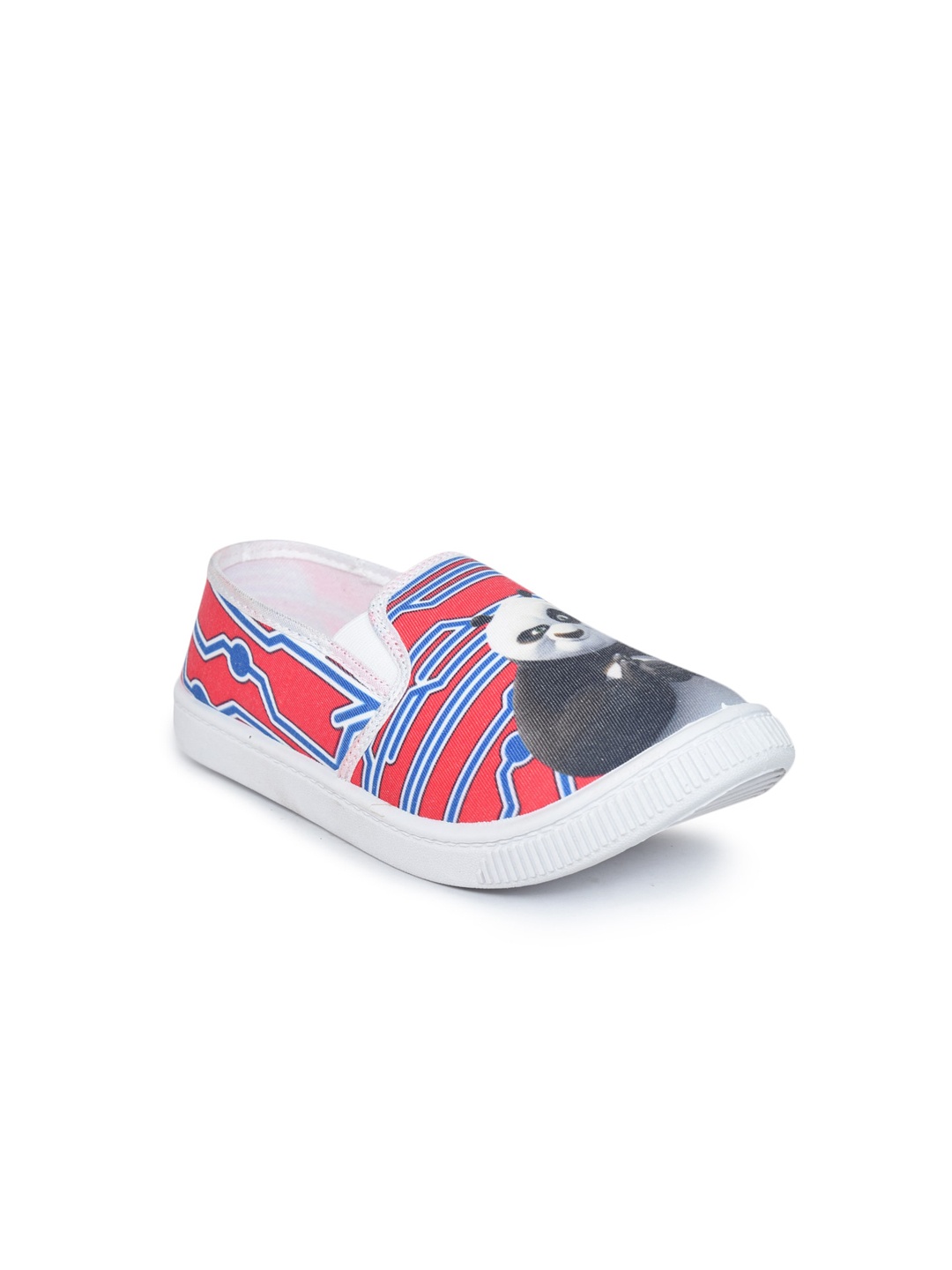 

Ajanta Boys Printed Lightweight Slip On Sneakers, Red