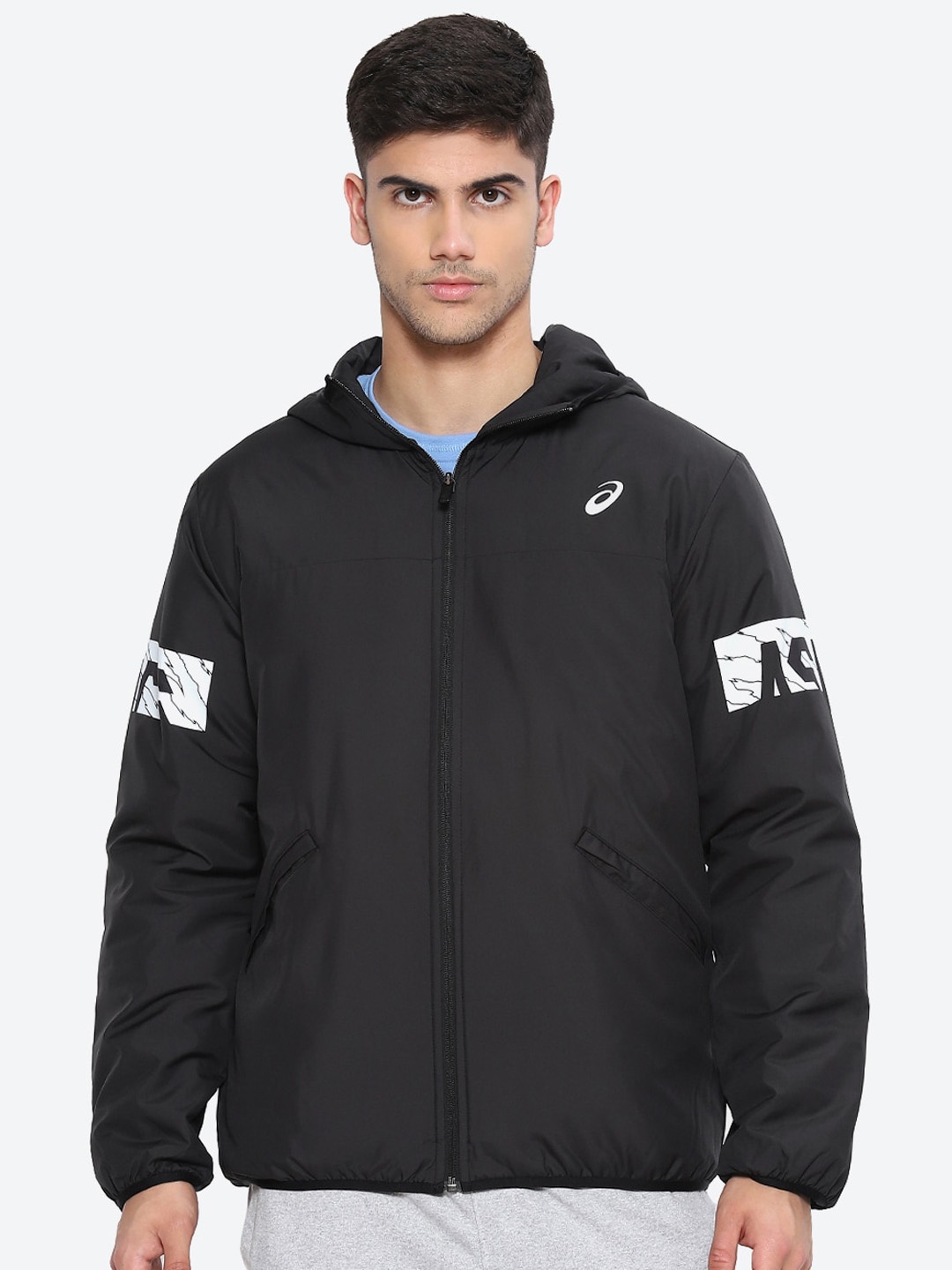 

ASICS CA Warmer Hooded Bomber Jackets, Black